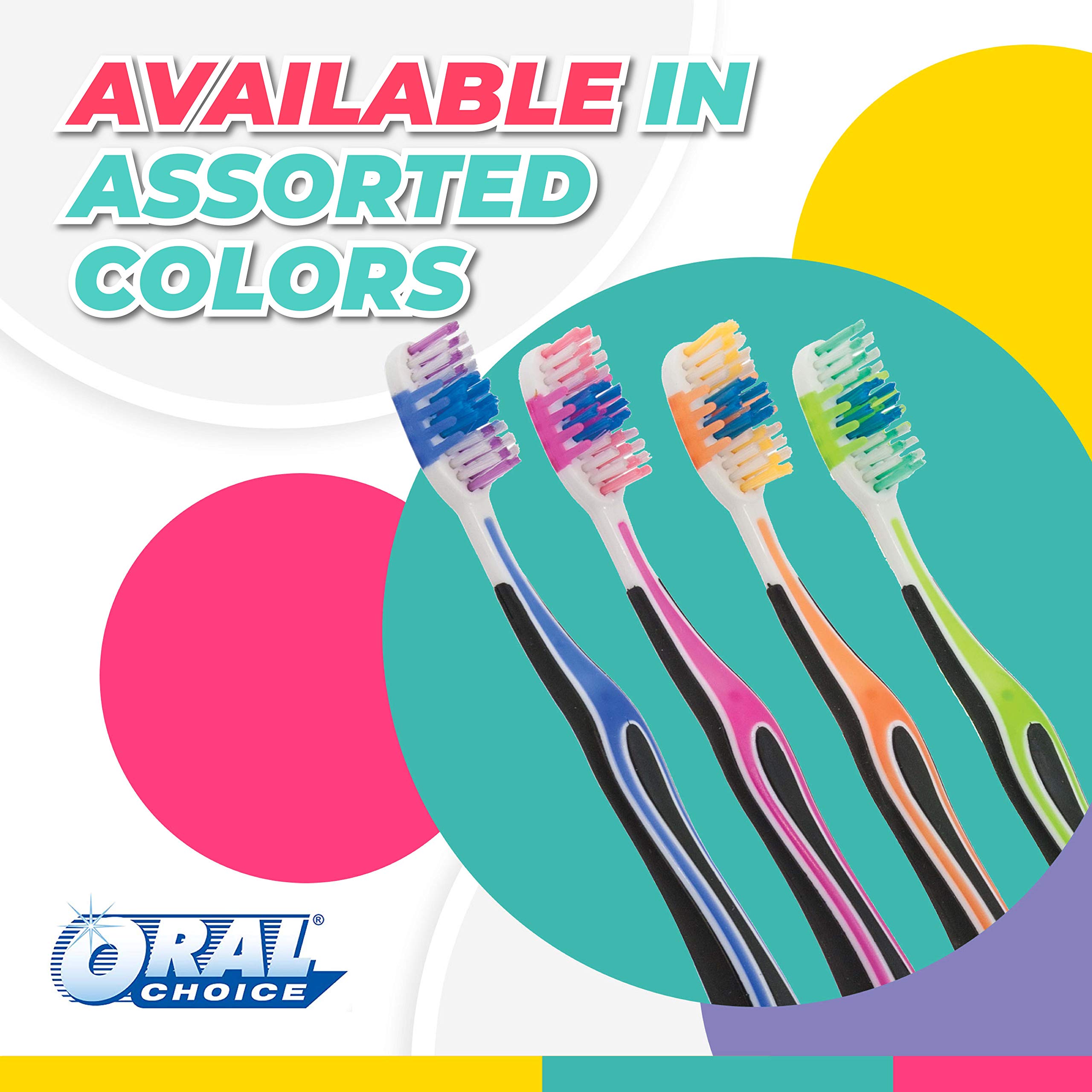100-Pack Flame Adult Toothbrushes | Soft Bristle Bulk Toothbrushes with Tongue Cleaner | Dupont Nylon Bristles for Gentle Cleaning | Disposable Dental Hygiene Products | Perfect for Travel, Hotels, and Emergency Kits