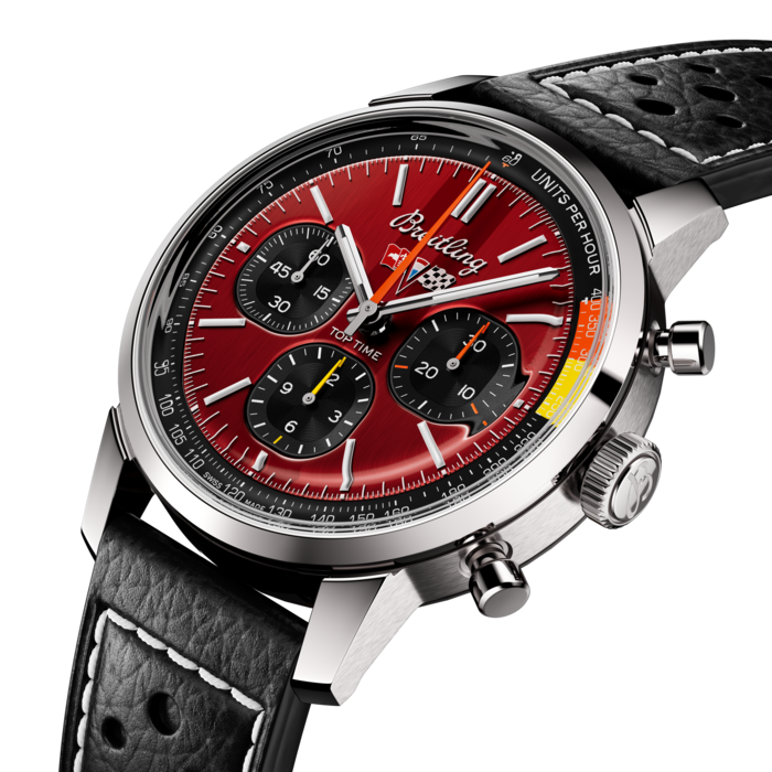 Breitling Top Time B01 Chevrolet Corvette Chronograph 41mm Stainless Steel Men's Watch - Luxury Sports Timepiece for Racing Enthusiasts & Collectors