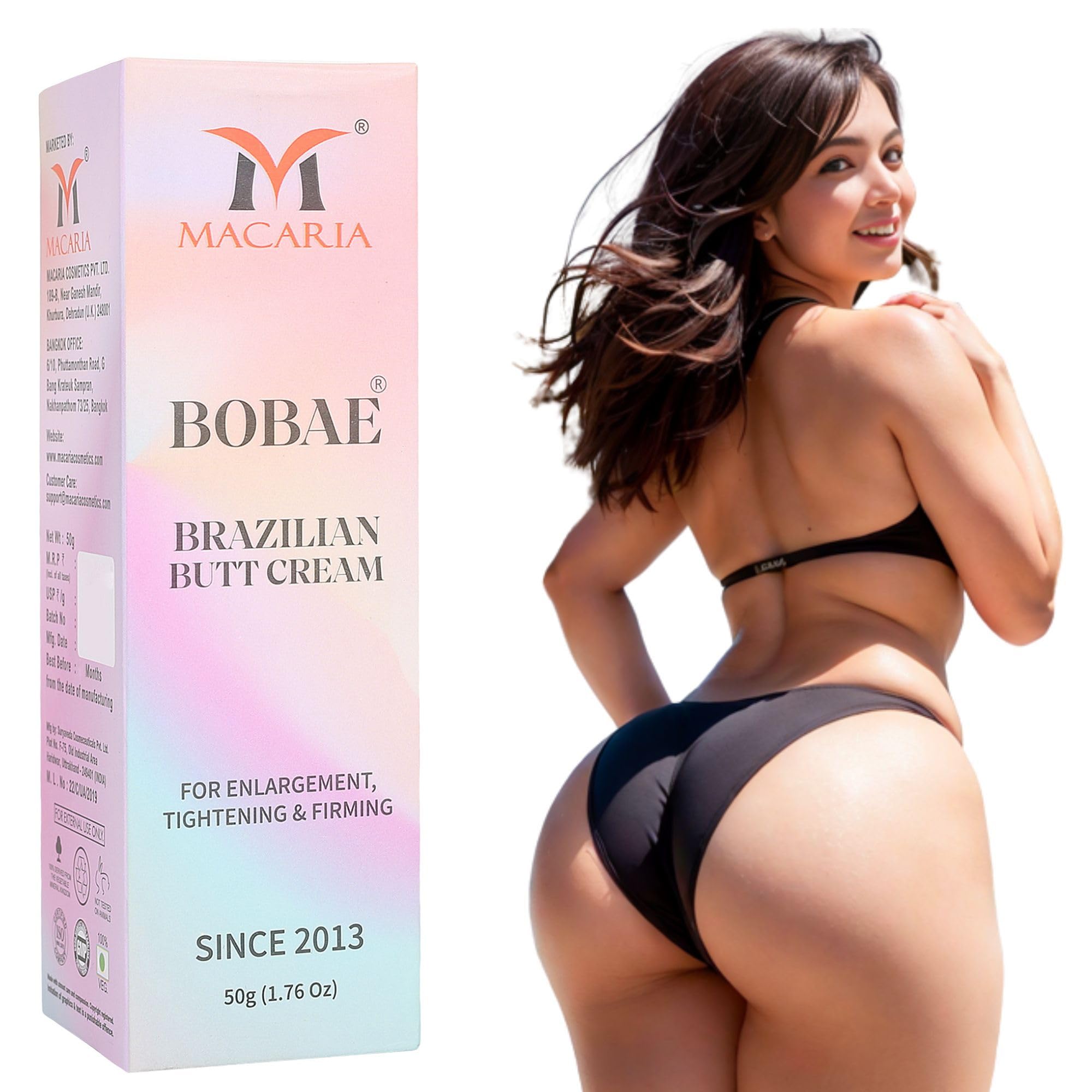 Brazilian Butt Lifting Cream for Firming & Tightening – Natural Booty Enhancement Cream for Glutes & Buttocks – Perfect for Post-Workout Recovery & Body Shaping