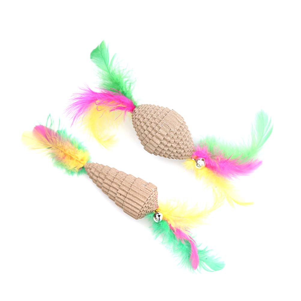 2PCS Interactive Cat Toys with Bell - Fun Wand & Exercise Toy for Small Dogs & Puppies - Perfect for Playtime, Training & Bonding with Your Pet