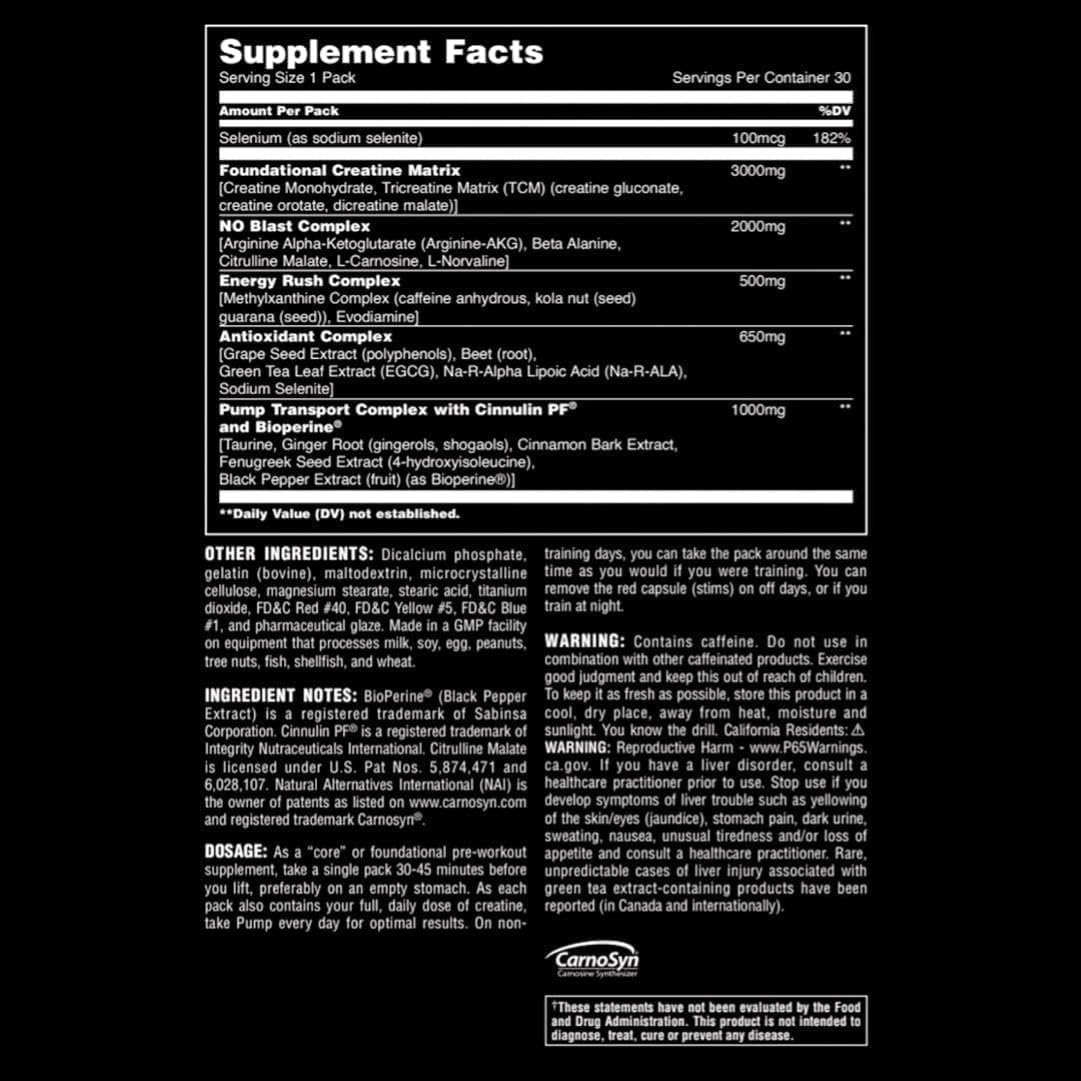 Animal Pump Pre-Workout Supplement - 30 Servings for Muscle Growth & Energy Boost | Ideal for Gym, Bodybuilding & Fitness Enthusiasts