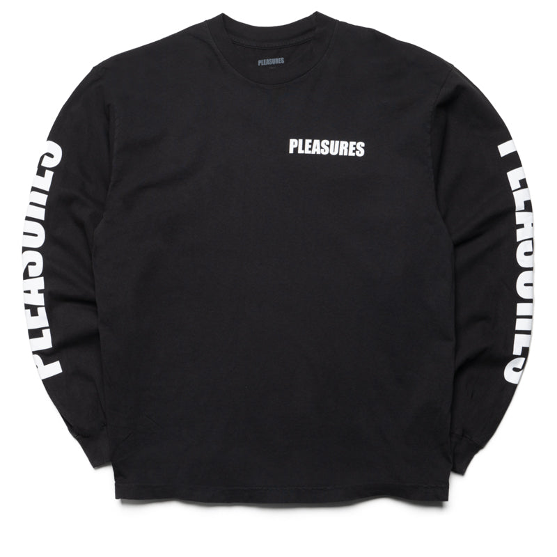 Pleasures Impact Staff Long Sleeve Tee - Black | Comfortable & Stylish Men's Graphic T-Shirt for Casual Wear & Street Fashion