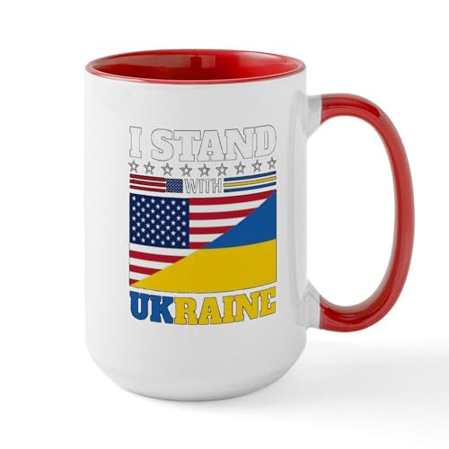 White/Red Inside - I Stand With Ukraine