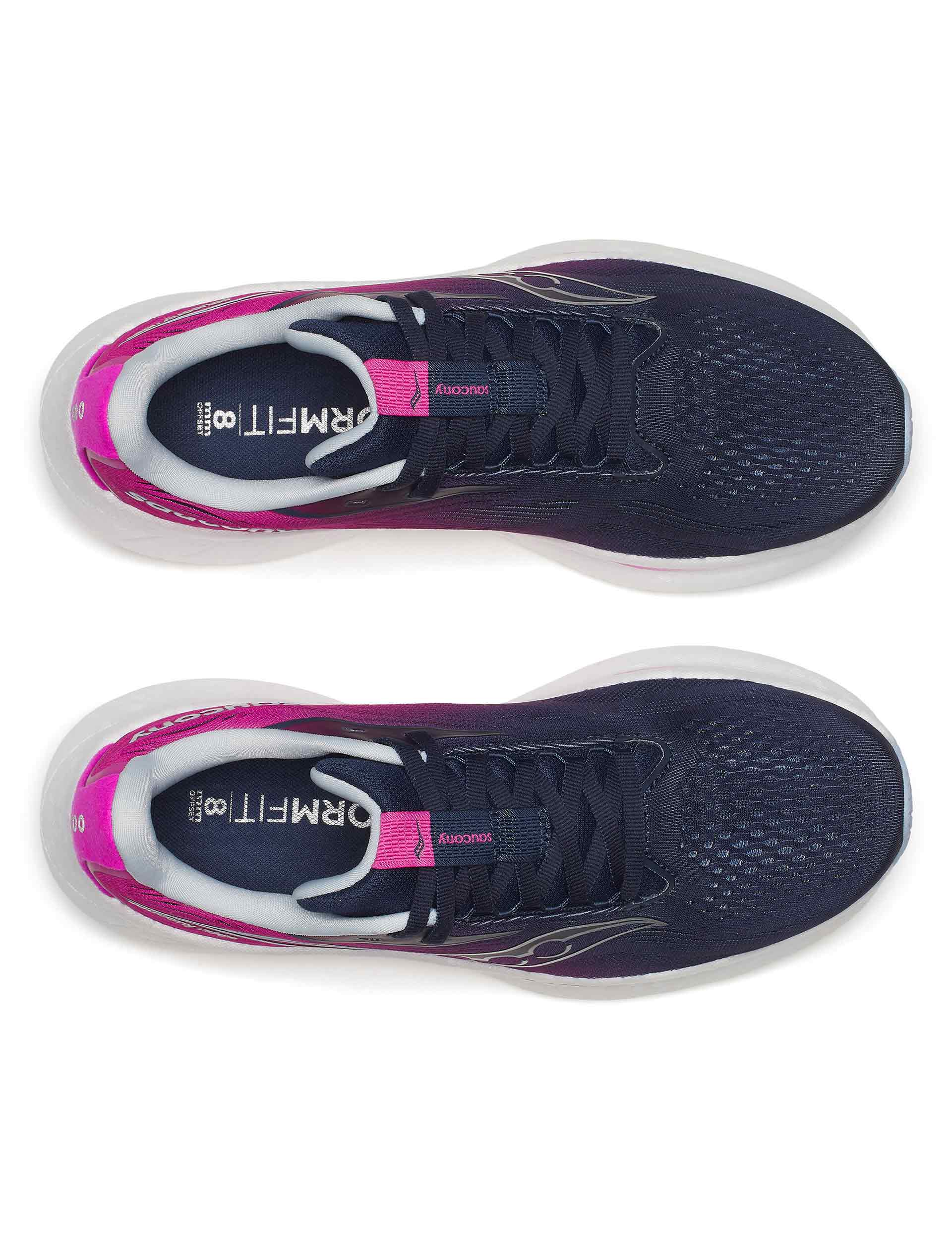 Ride 18 Navy/Fuchsia Running Shoes - Lightweight & Cushioned for Women - Perfect for Jogging, Gym Workouts & Daily Wear