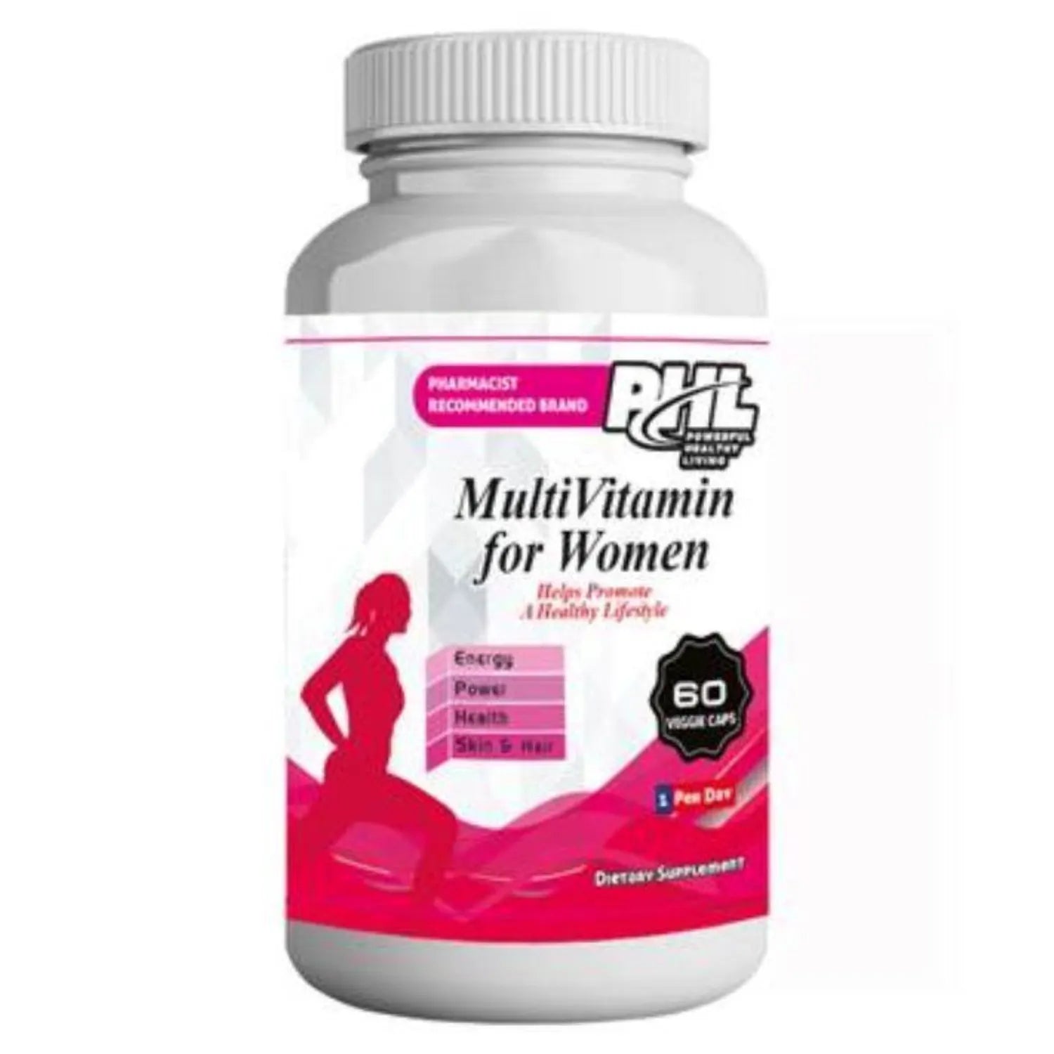 PHL Women's Multivitamin Capsules - 60 Count | Essential Daily Vitamins for Women's Health, Energy & Immunity | Perfect for Busy Lifestyles & Active Women