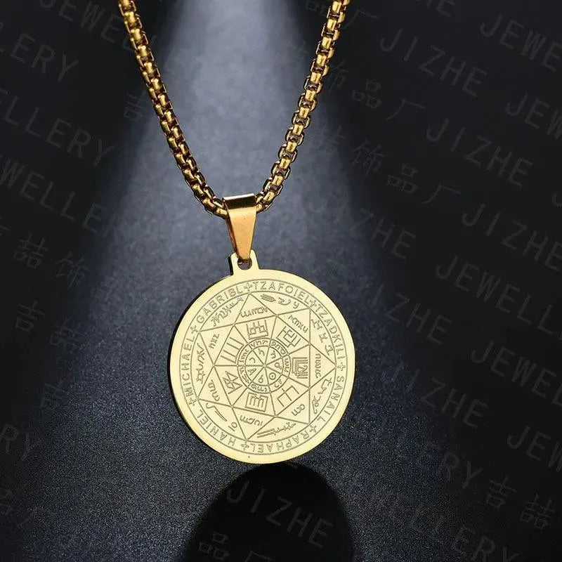 Archangels Pentagram Pendant Necklace - Sterling Silver Religious Jewelry for Protection & Spiritual Connection - Perfect for Wiccan Rituals, Meditation & Everyday Wear