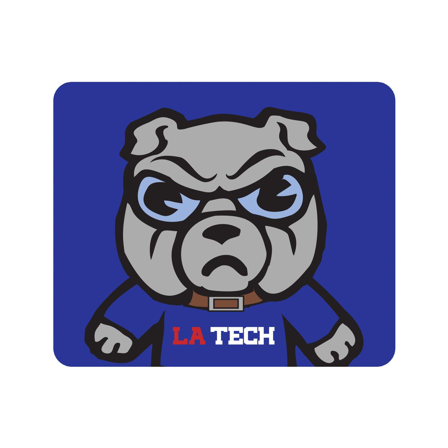 OTM Essentials Louisiana Tech University Standard Fabric Mouse Pad - Non-Slip Desk Accessory for Gaming & Office Use - Durable Computer Mousepad with School Logo - Perfect for Work, Study & PC Gaming