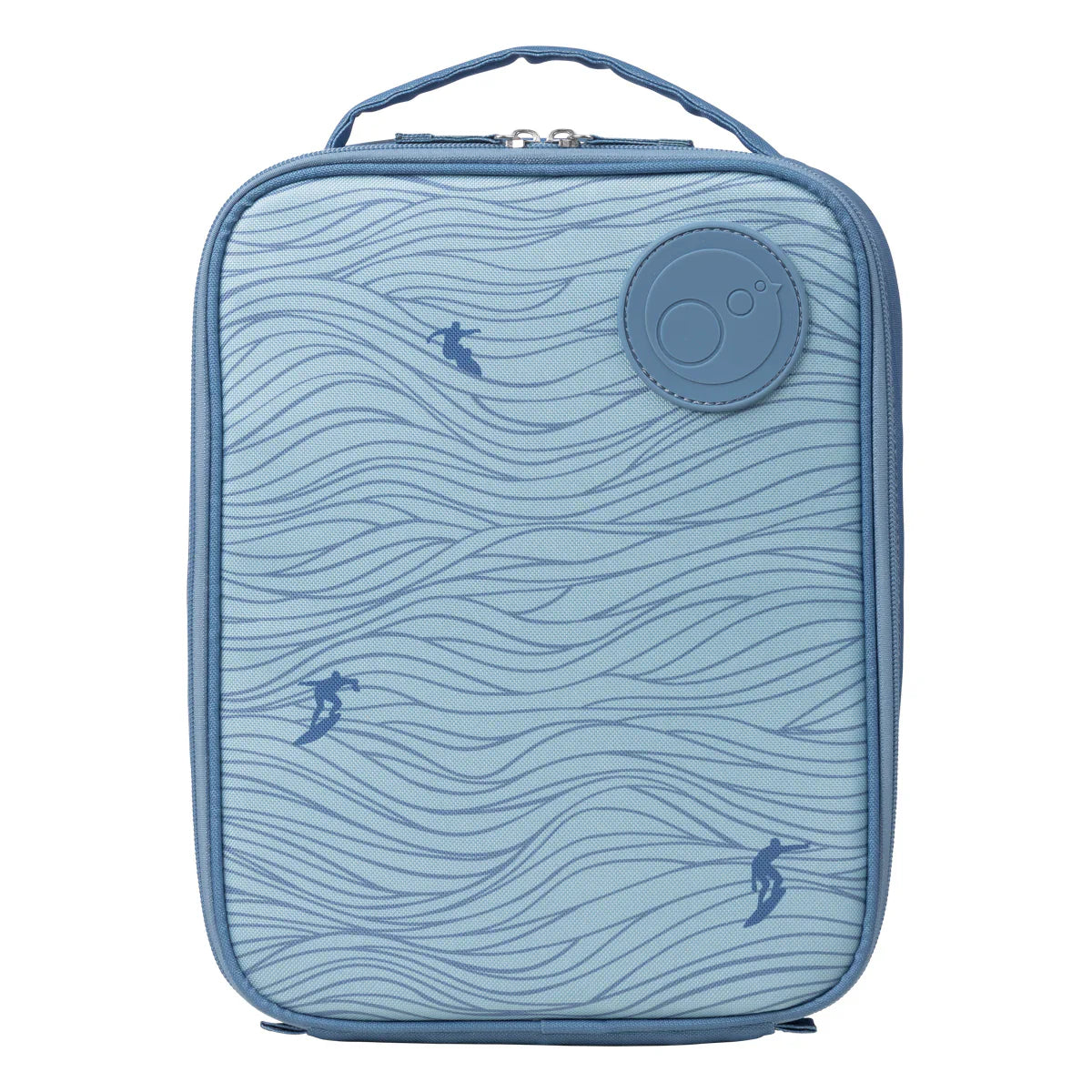 b.box Flexi Insulated Lunch Bag - Leakproof & Reusable Kids Lunch Box for School, Work & Travel - Surfs Up Design - Perfect for Beach Picnics & Outdoor Adventures