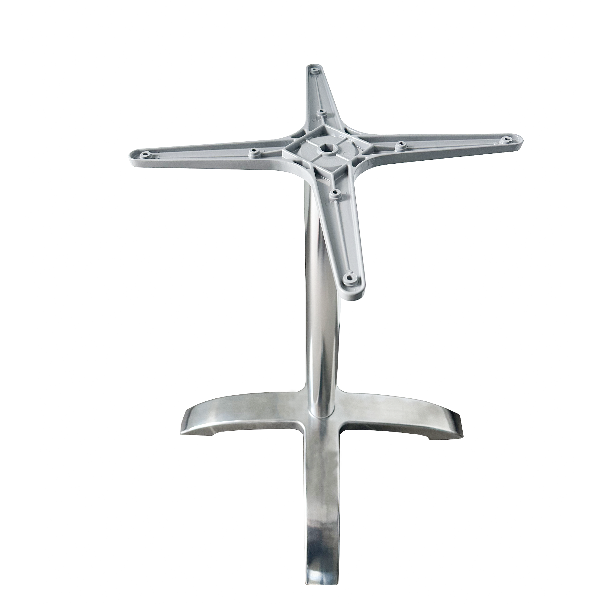YW ATB 001 Aluminum Dining Table Base - 28.3 Inch Height Metal Table Legs for Kitchen, Restaurant & Outdoor Dining Furniture