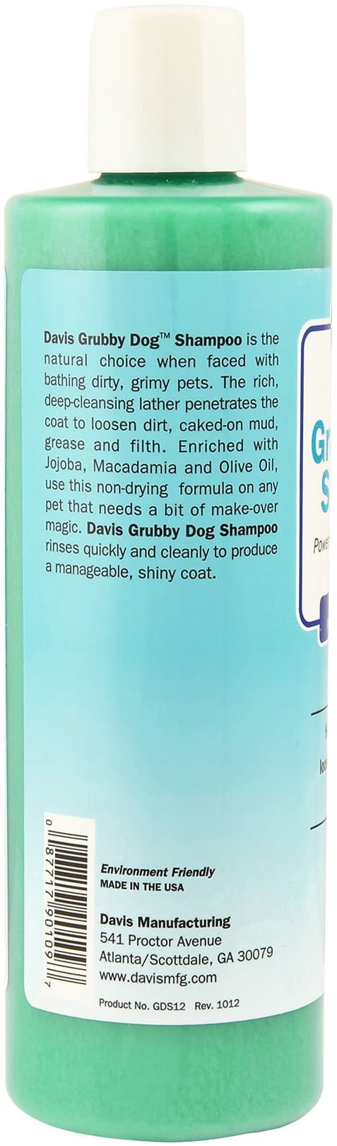 Davis Grubby Dog Shampoo - Gentle Cleansing Formula for Dogs with Sensitive Skin | Perfect for Bath Time & Grooming at Home