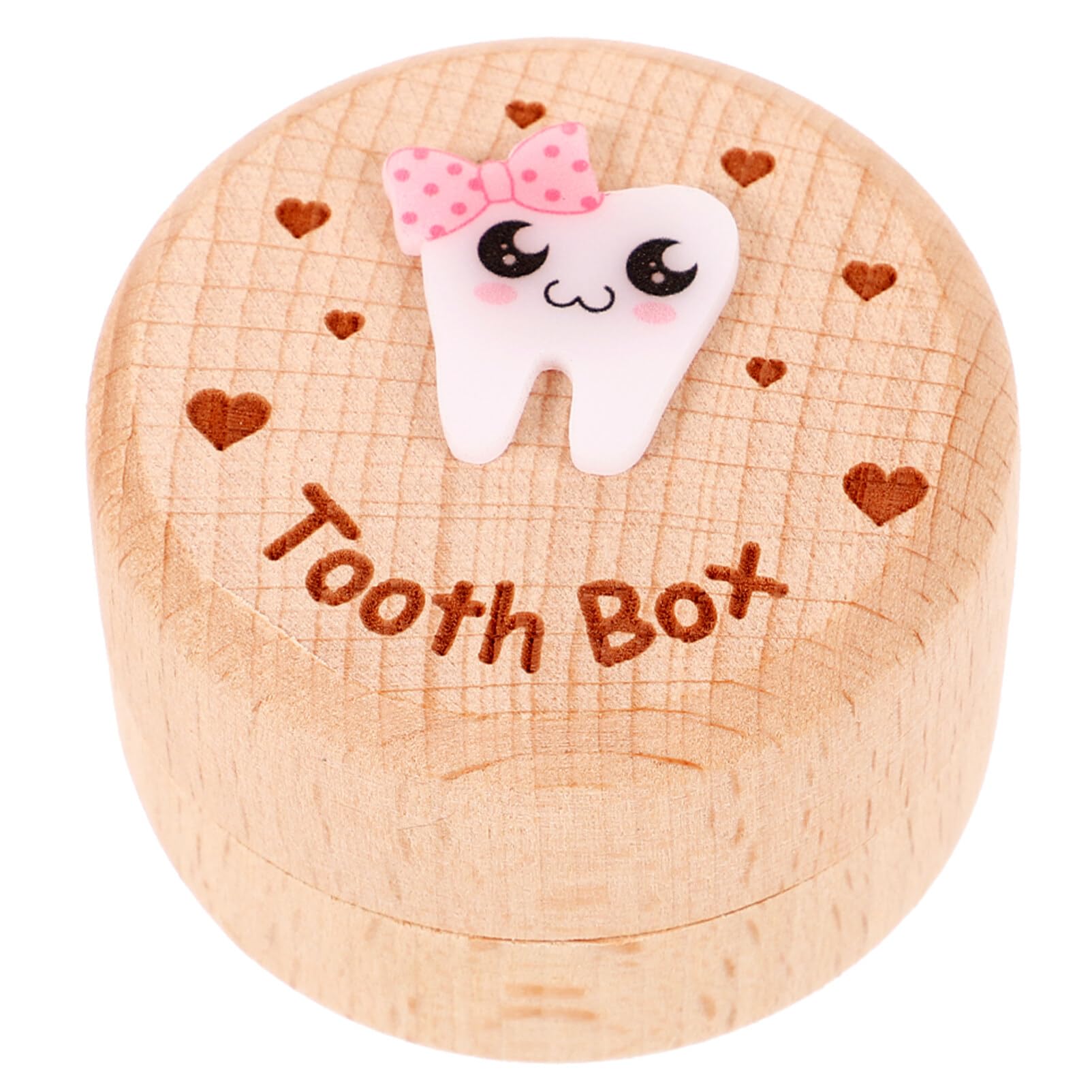 Abaodam Wooden Tooth Fairy Box - Cute Kids Tooth Storage Box for Lost Teeth - Perfect Gift for Girls & Boys - Bedtime Ritual & Memory Keepsake