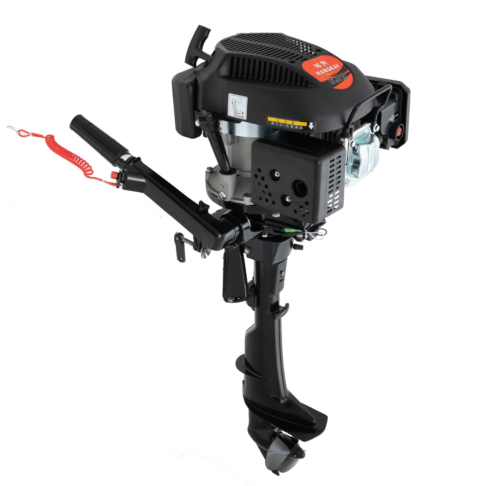 6HP 4-Stroke Outboard Motor for Boats, Kayaks & Canoes - Fishing & Water Sports