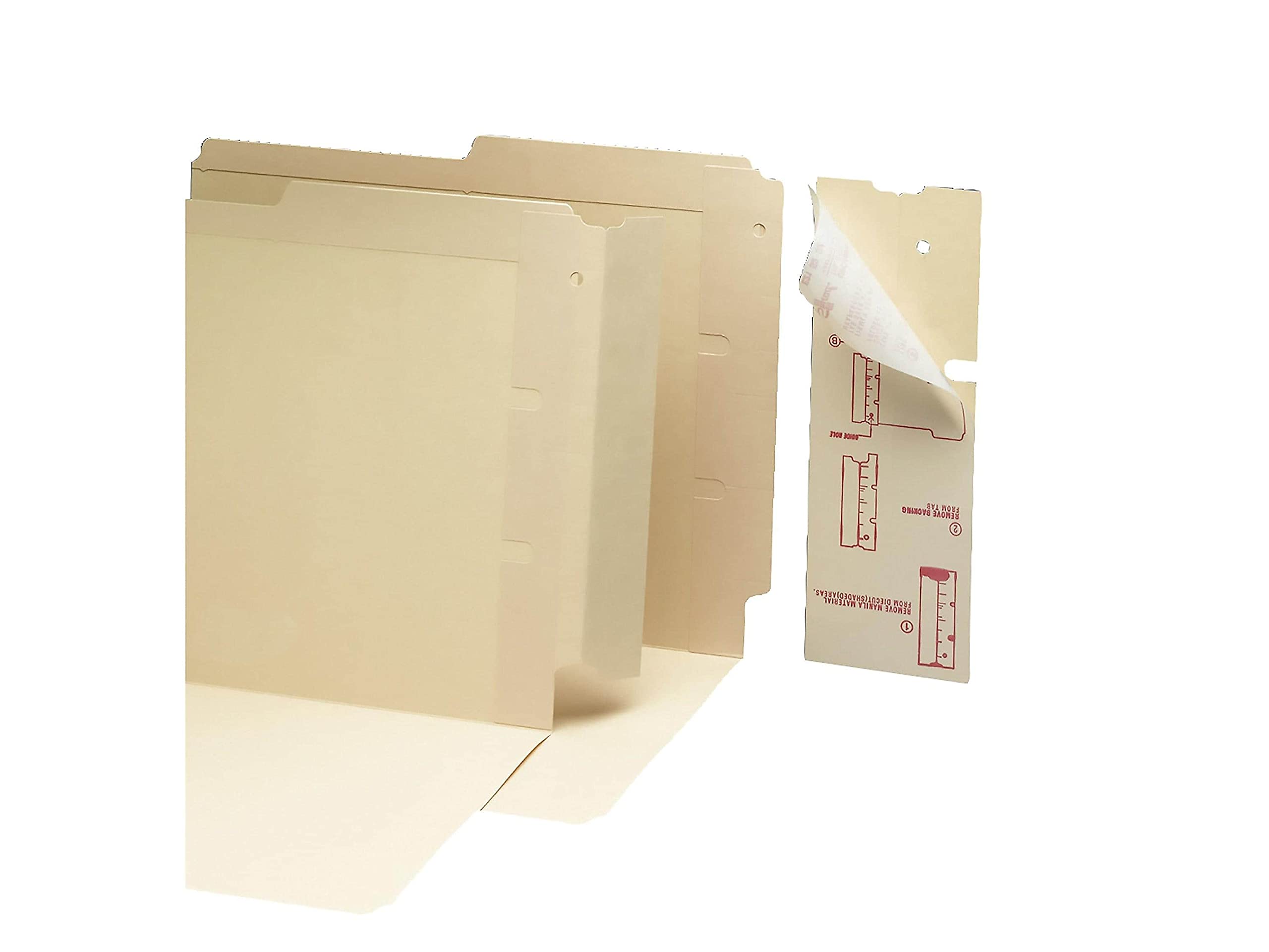 SMD68080 End Tab Converters for Folders - High-Quality File Folder Accessories for Office & Document Organization