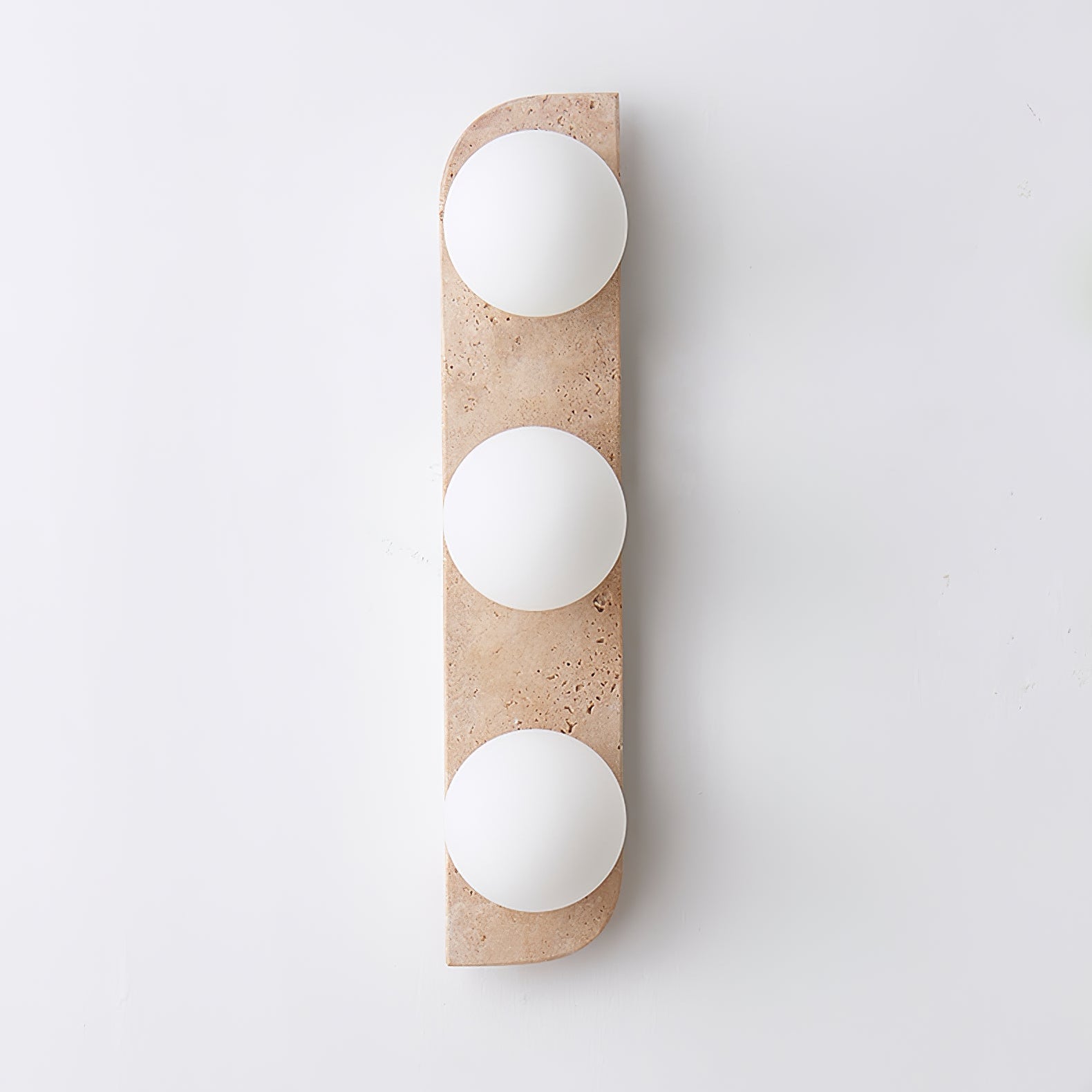 Elysian Travertine Wall Light - Modern Outdoor Sconce for Patio, Garden & Porch Lighting | Durable Waterproof Exterior Wall Lamp for Home Decor