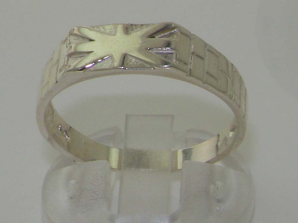 925 Sterling Silver Union Jack Wedding Band Ring - Simple Carved Design for Men & Women - Perfect for Engagements, Anniversaries and British-Themed Weddings