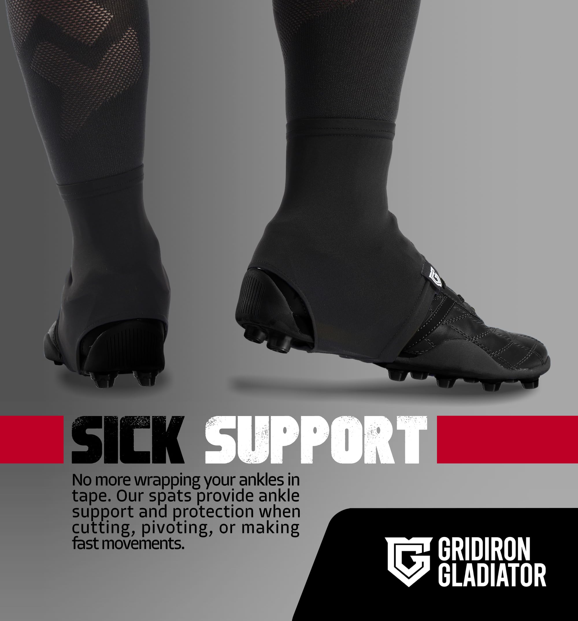 Football Cleat Covers - Soccer Baseball Softball Cleat Spats | Non-Slip Protective Shoe Covers for Sports Training & Field Play