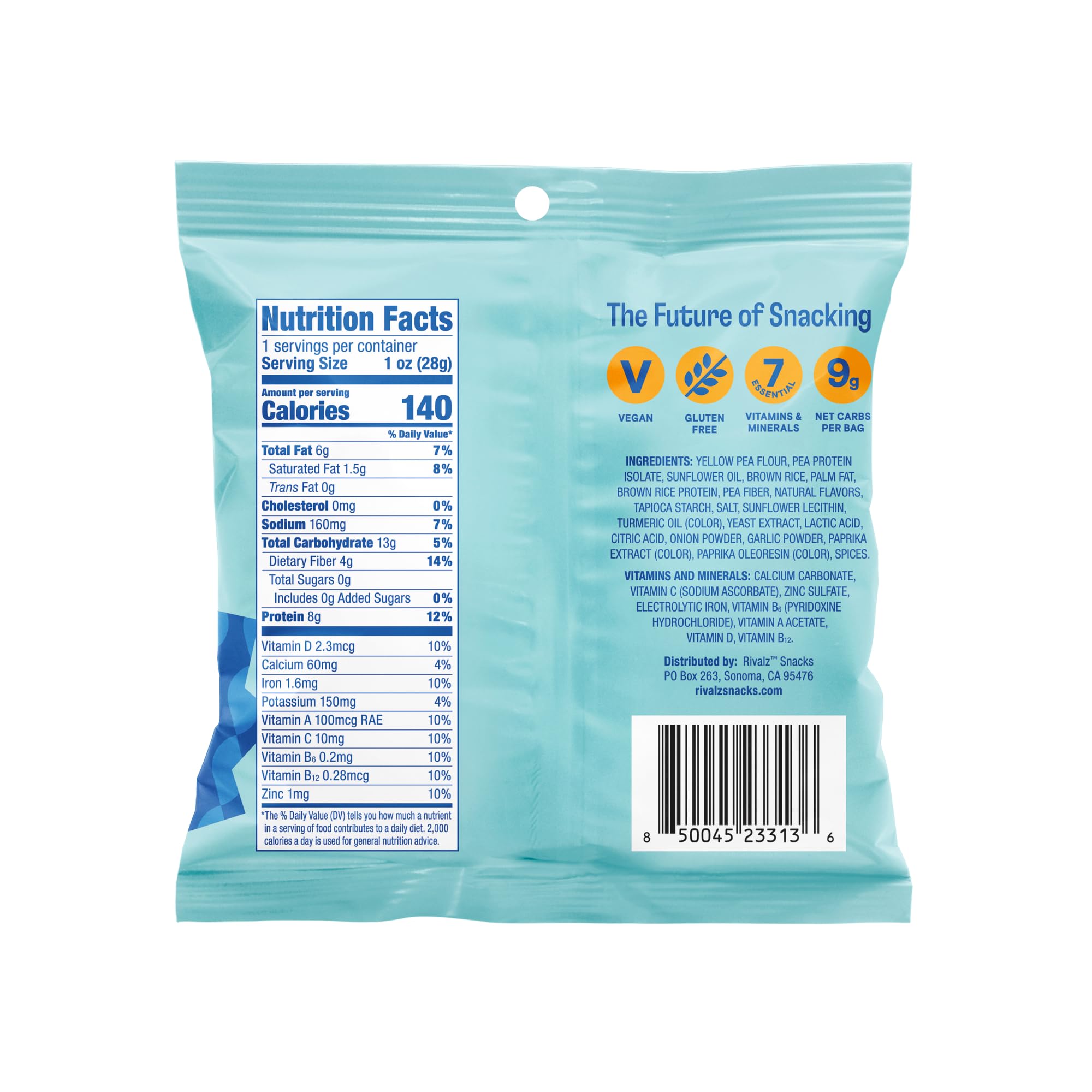 Extra Chedda' Mac High Protein Vegan Snacks - Gluten Free, Non-GMO, Plant Based Stuffed Snacks with Zero Added Sugar - Healthy Low Glycemic Snacks for Adults & Kids - 15 Count by Rivalz - Perfect for On-the-Go, Lunchboxes & Post-Workout Fuel