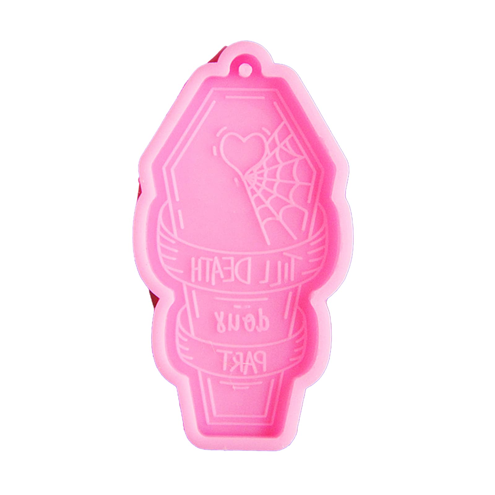 Reusable Silicone Keychain Molds with Hole - DIY Resin Casting Molds for Crafts, Jewelry Making & Pendant Charms - Perfect for Handmade Gifts, Party Favors & Personalized Accessories