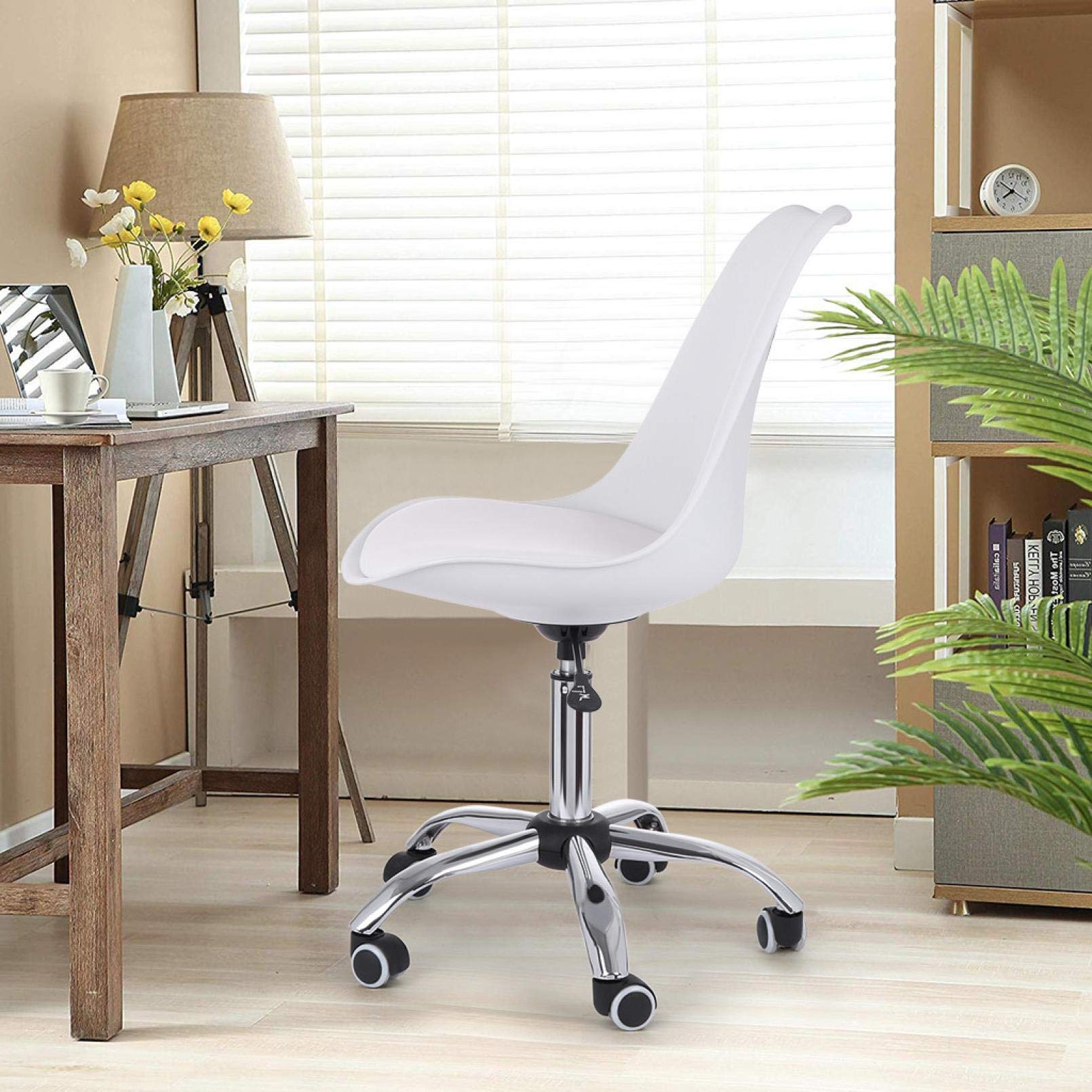 Ergonomic Adjustable Height Office Chair - Armless Computer Desk Chair for Home, Gaming & Executive Work - Comfortable Mesh Back Support for Long Hours Sitting