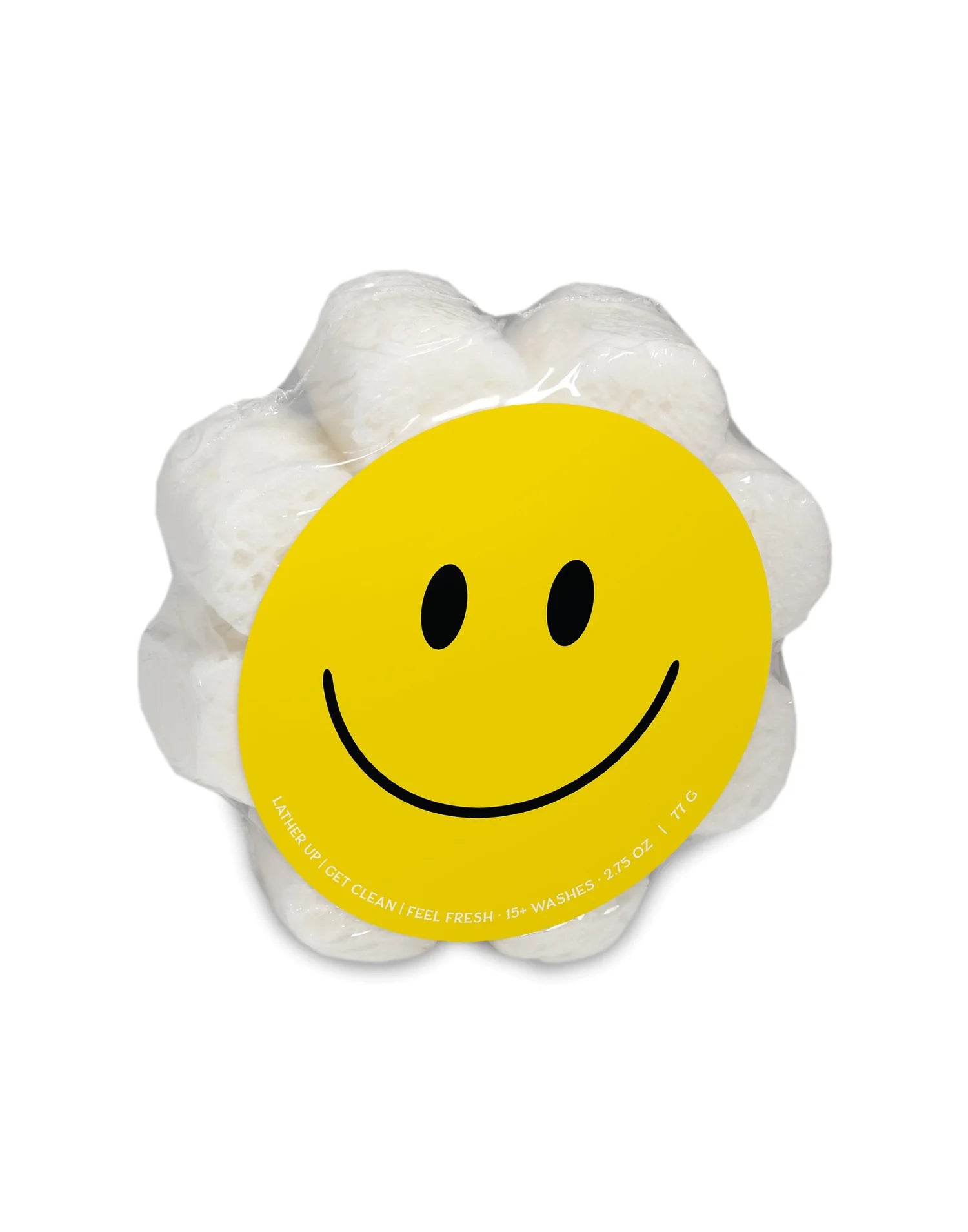 Caren Smiley Face Soap Sponge - Fun & Exfoliating Bath Soap for Kids & Adults - Perfect for Shower, Bath Time & Gift Giving