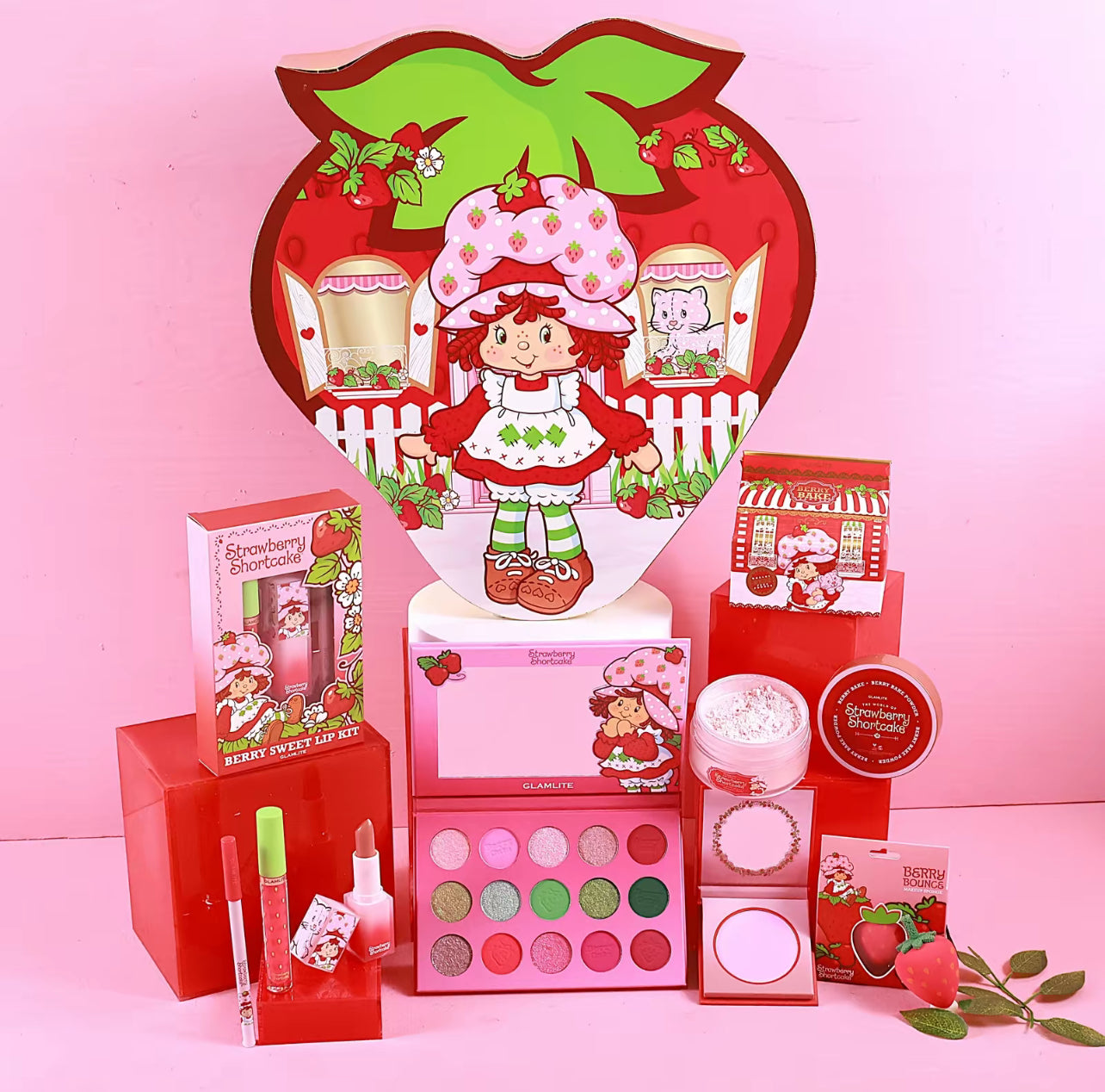 Strawberry Shortcake x Glamlite PR Box Collection - Limited Edition Makeup Set for Sweet & Playful Looks | Perfect for Cosplay, Themed Parties & Everyday Glam