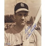 Enos Slaughter Autographed 8x10 St. Louis Cardinals Baseball Photo - BAS BH71133 - Perfect for Sports Memorabilia Collections & Cardinals Fan Gifts