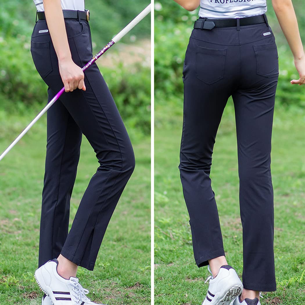 LANGWEI Women's Quick Dry Golf & Hiking Pants - Lightweight Stretch Ankle Pants for Work, Travel & Business Casual - Perfect for Outdoor Sports, Office Wear & Vacation Outfits