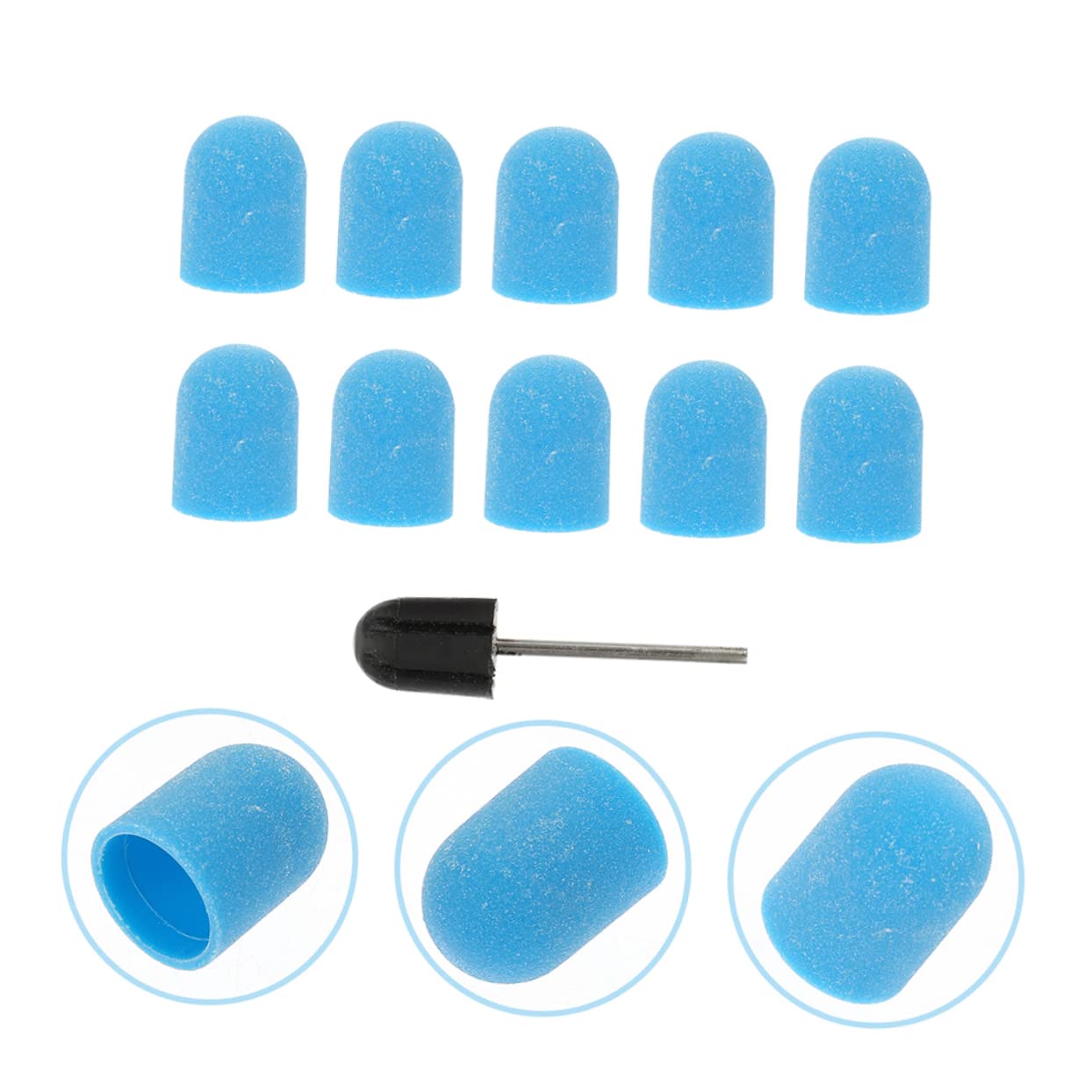 Professional Nail Drill Sanding Caps - 3 Sets Nail Art Polishing & Replacement Sanding Bands for Manicure & Pedicure | Perfect for Salon, Home Use & DIY Nail Care