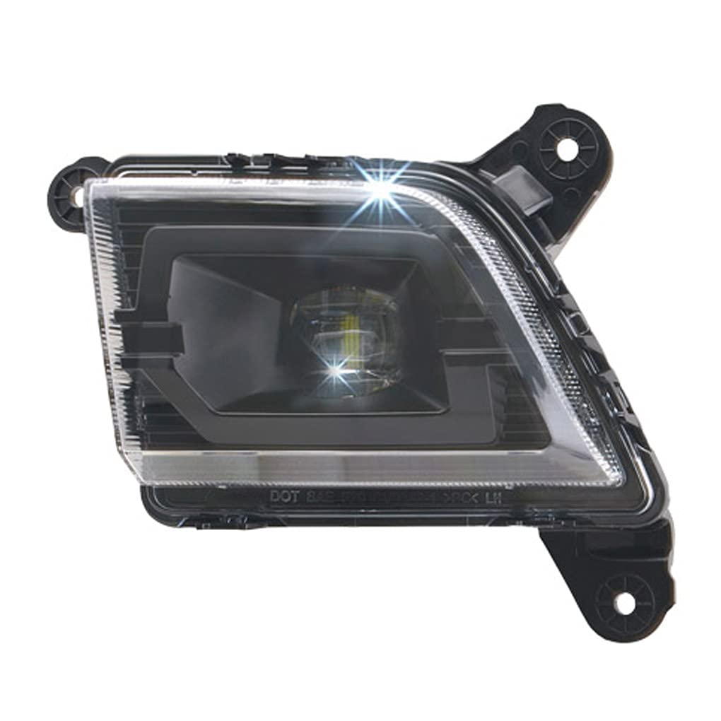 Smoked LED Fog Light Assembly for Chevy Silverado 2019-2023 1500/2500/3500 Models - DOT/SAE Compliant Black Housing Pair - Perfect for Night Driving & Off-Road Adventures