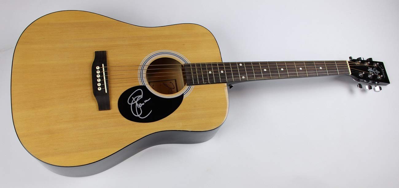 Sara Evans Born to Fly Authentic Signed Acoustic Guitar - Full Size Natural Wood - Collectible Memorabilia for Music Fans & Home Decor
