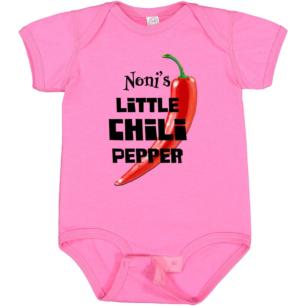 Inktastic Noni's Little Chili Pepper Baby Bodysuit - Cute & Comfortable Infant Onesie for Boys & Girls - Perfect for Family Photos, Holidays & Everyday Wear