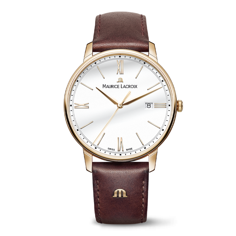 ELIROS DATE 40MM Stainless Steel Waterproof Watch for Men - Classic Analog Quartz Wristwatch with Date Display - Perfect for Business, Casual & Outdoor Activities