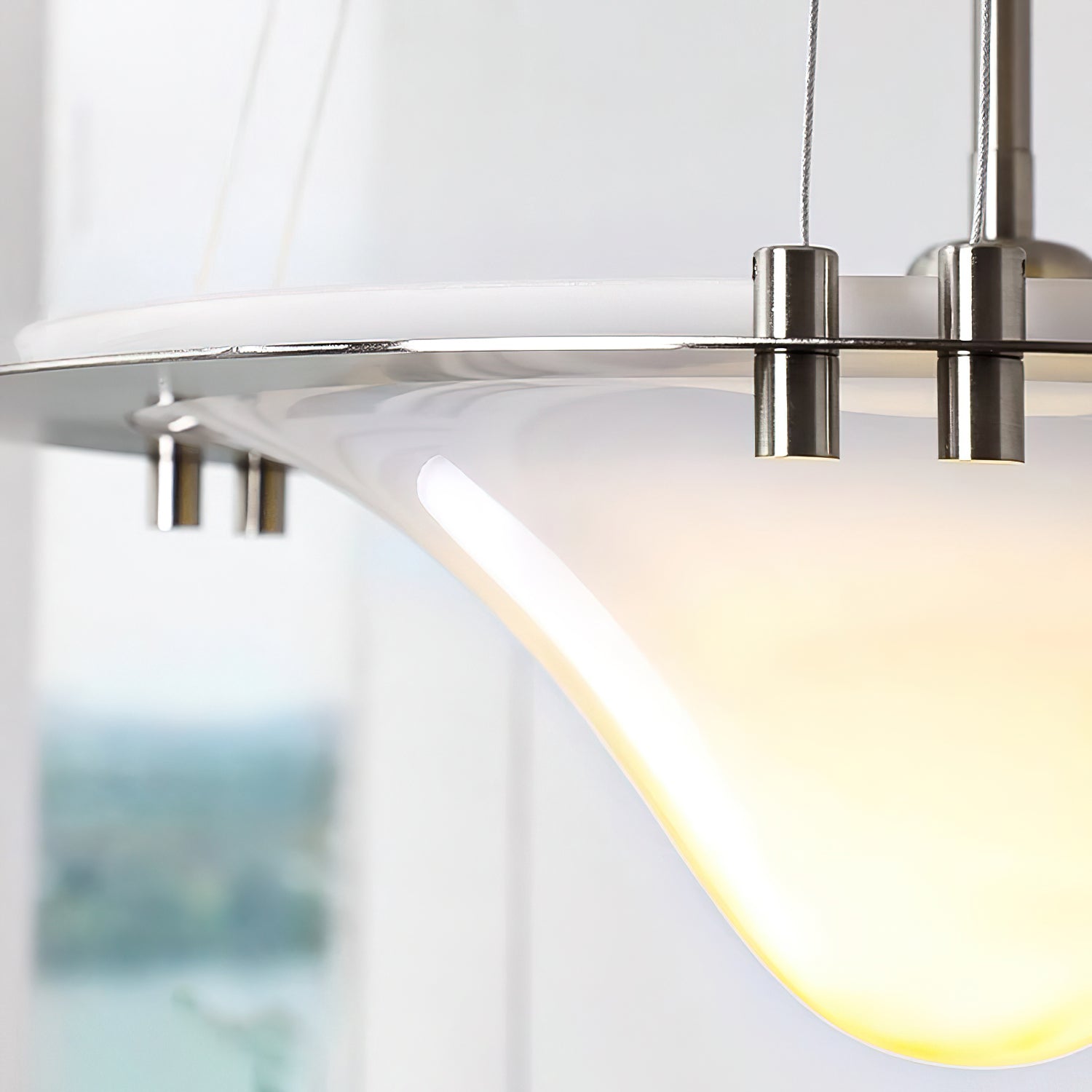 Modern Bento Pendant Light - Handcrafted Japanese Style Hanging Lamp for Dining Room, Kitchen Island, or Bedroom Lighting - Energy Efficient LED Ceiling Light Fixture with Warm White Glow