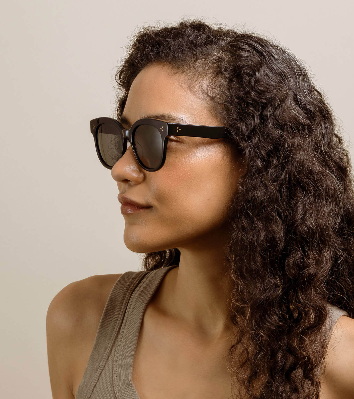NIKOL Recycled Black/Green Polarized 52mm Sunglasses - UV Protection, Lightweight & Eco-Friendly for Outdoor Sports & Driving