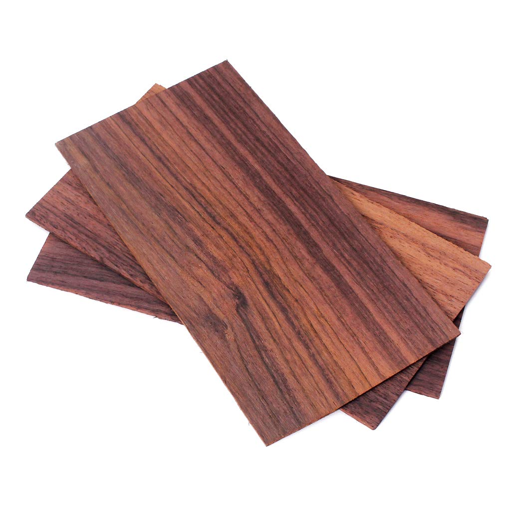 3Pcs Rosewood Guitar Headplate Veneer - Premium Wood Headstock Overlay for Guitar Luthiers & DIY Repair - Perfect for Acoustic/Electric Guitar Restoration & Customization
