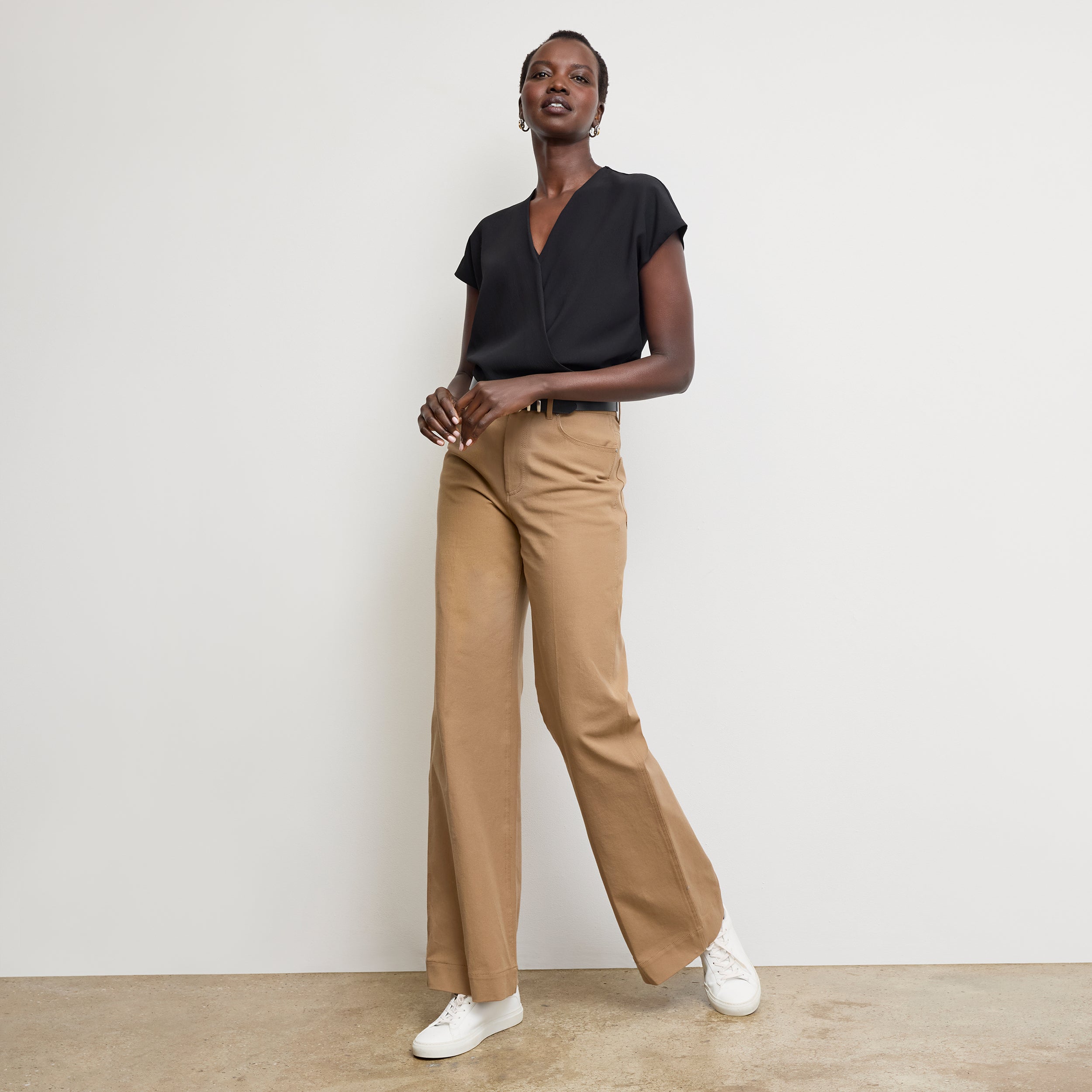 Milo Wide Leg Jeans for Women - Eco-Friendly Stretch Denim Pants with Comfortable Fit - Perfect for Casual Wear, Office, and Travel