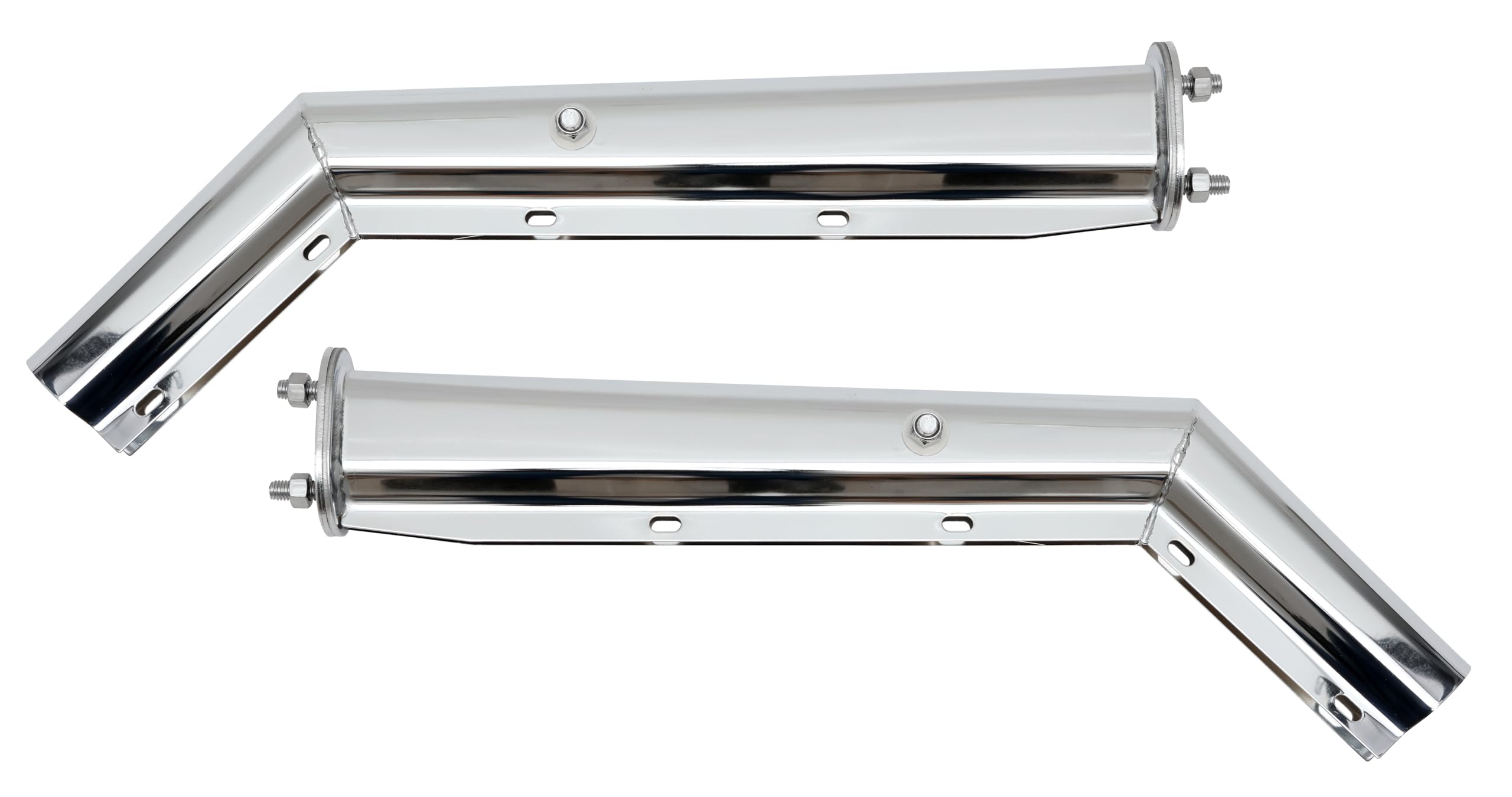 Stainless Steel Angled Mud Flap Hanger with Spring Loaded Design - 2.5