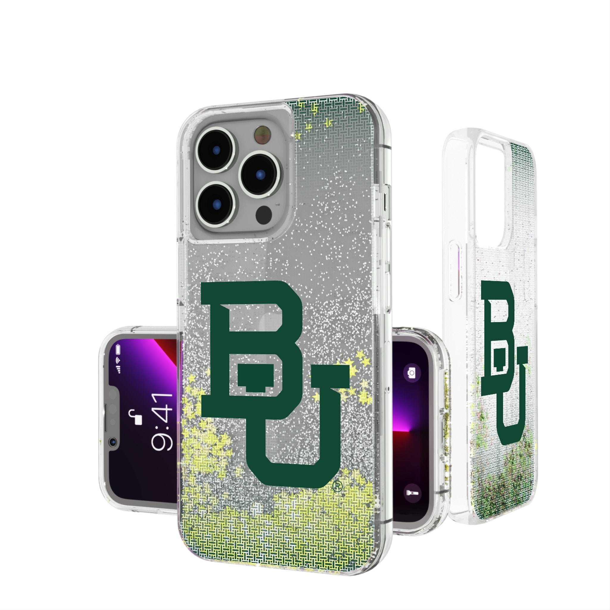 Baylor University Bears Glitter Phone Case - Sparkling Rhinestone Design for iPhone & Samsung - Perfect for Game Day & School Spirit