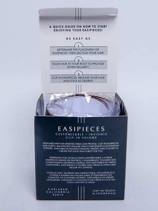 easiPieces 8x9 Inch Remy Human Hair Topper (1 Piece) - Natural Looking Hair Extension for Thinning Hair & Styling - Perfect for Daily Wear & Special Occasions