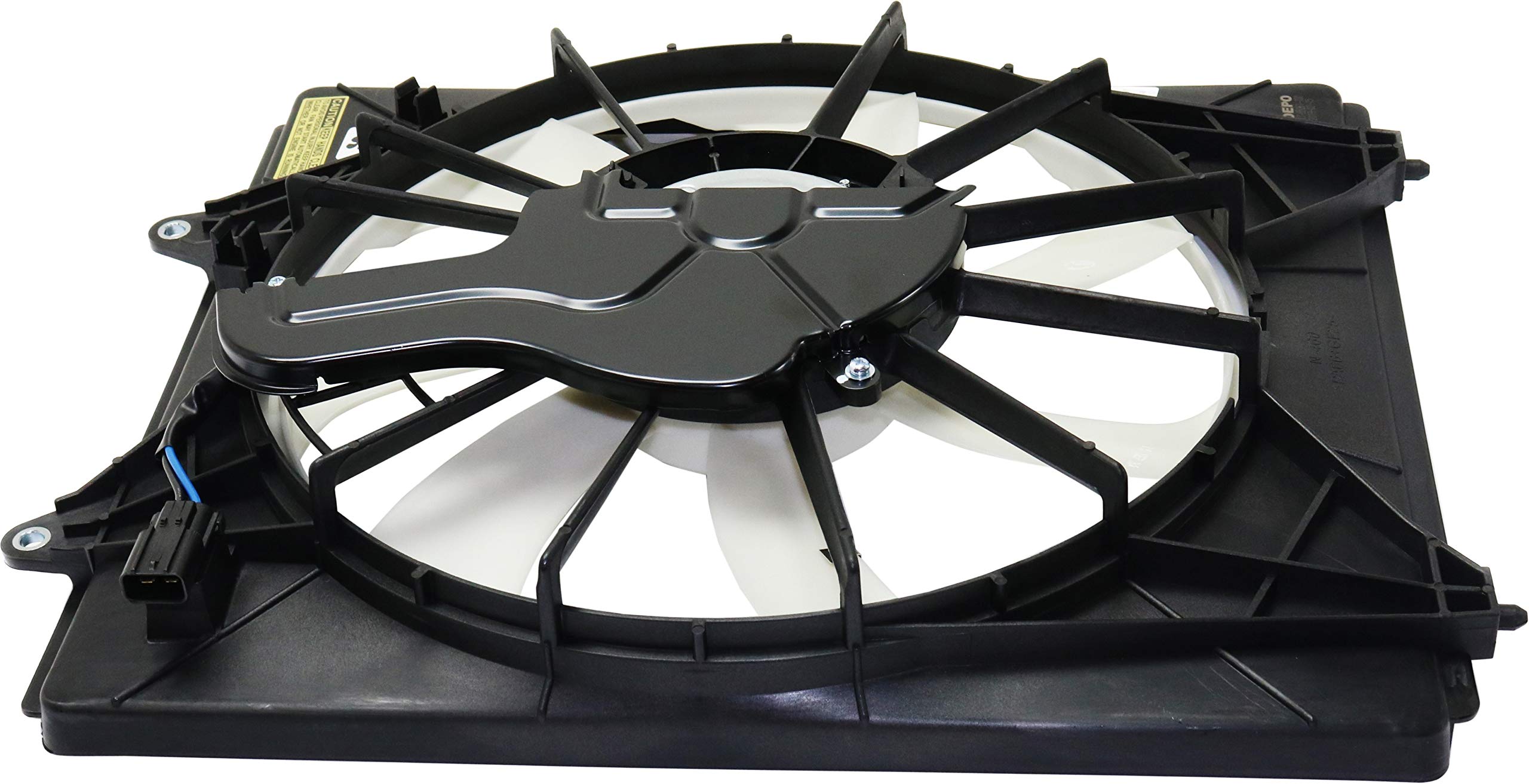 Go-Parts - A/C Condenser Fan Assembly Replacement for 2018-2023 Honda Odyssey Right Passenger Side - Perfect for Cooling System Repair & Summer AC Maintenance