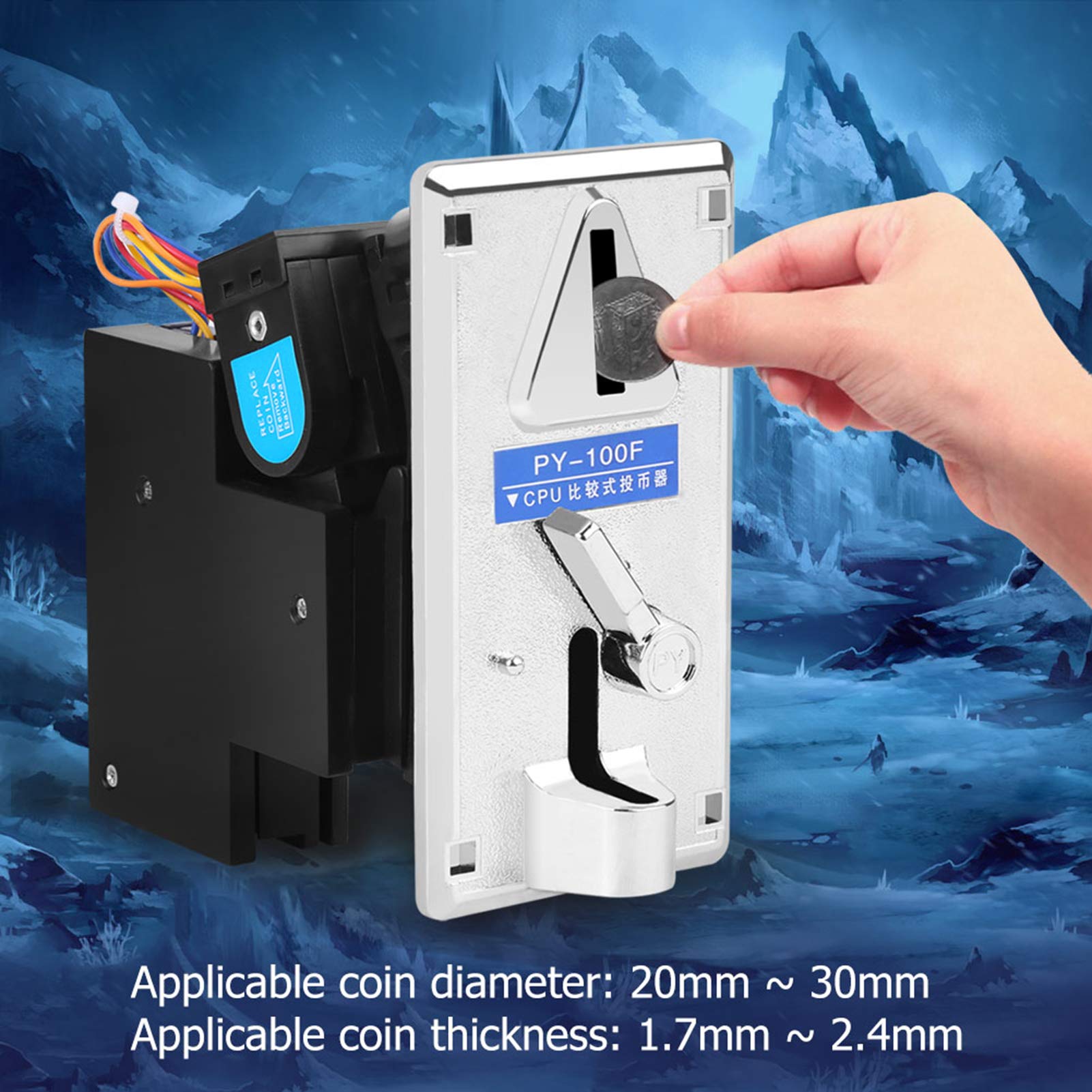 HURRISE Operated Timer Controller Board - Game Mechanism Vending Machine Parts Selector | Convenient Acceptor for Arcade & Amusement Park Machines | Perfect for Coin-Op Gaming & Prize Dispensing Systems