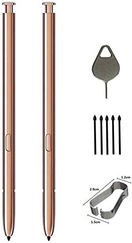 Original Galaxy Note 20 Ultra 5G Stylus S Pen (2-Pack, Non-Bluetooth) with Replacement Tips & Eject Tool - Bronze | Precise Writing & Drawing for Samsung Smartphones | Office, Art & Note-Taking Accessory
