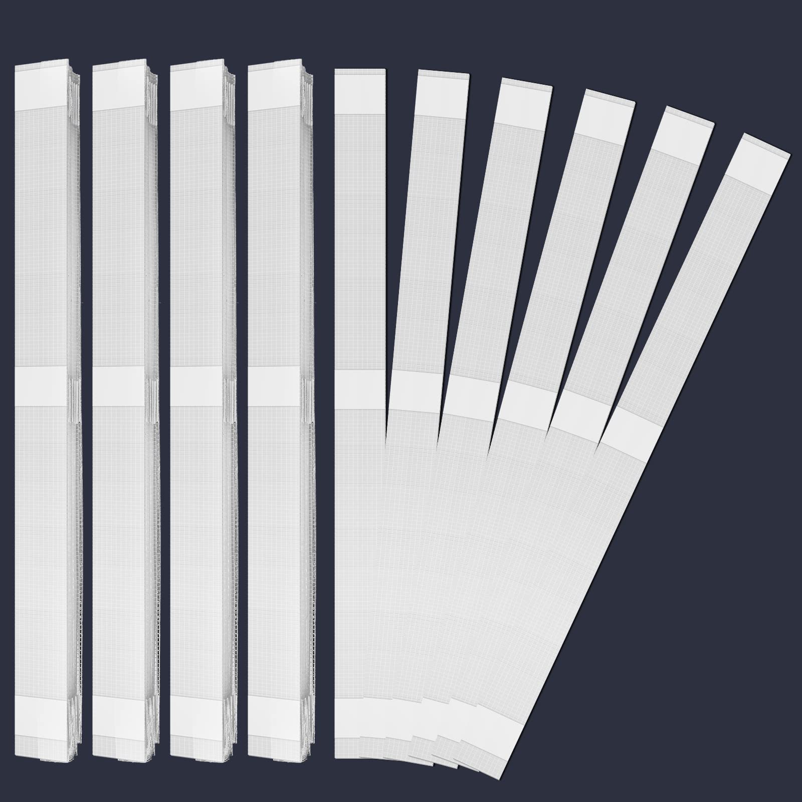 Outus 50 Pcs Heavy Duty Mesh Backing Glue Strips - 25mm Book Binding Tape for Albums, Pictures, Files Repair | Strong Adhesive for Scrapbooking, Photo Preservation & Document Organization
