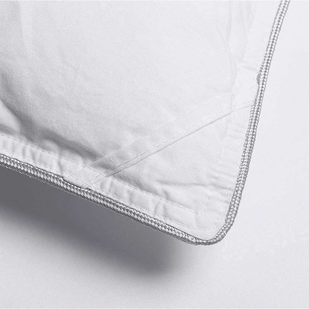 Premium HOMBYS Feather Down Comforter - King Size 120x128 Inches, All-Season Luxury White Duvet Insert with 100% Cotton Cover & Corner Tabs | Perfect for Master Bedrooms, Guest Rooms & Cozy Winter Nights