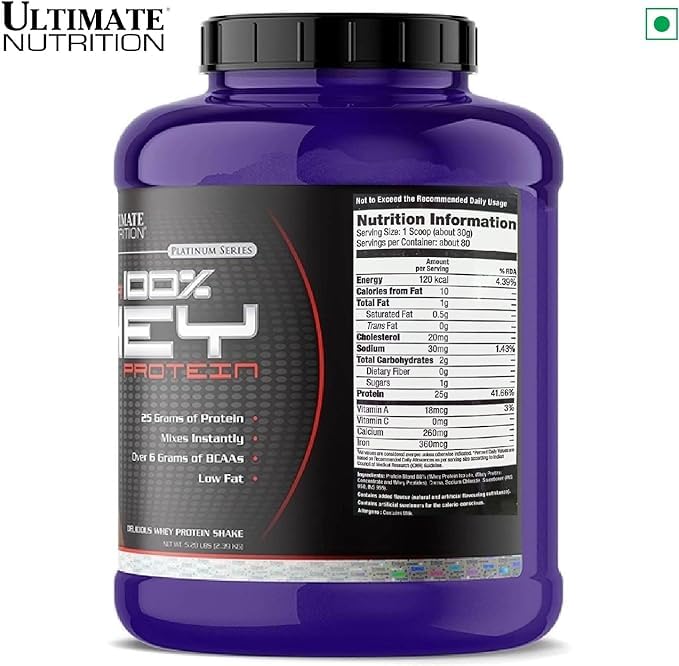 Ultimate Nutrition PROSTAR 100% Whey Protein Powder - Low Carb, Keto Friendly, 80 Servings, Vanilla Crème, 5.28 lbs - Muscle Recovery & Post-Workout Shake for Athletes & Fitness Enthusiasts