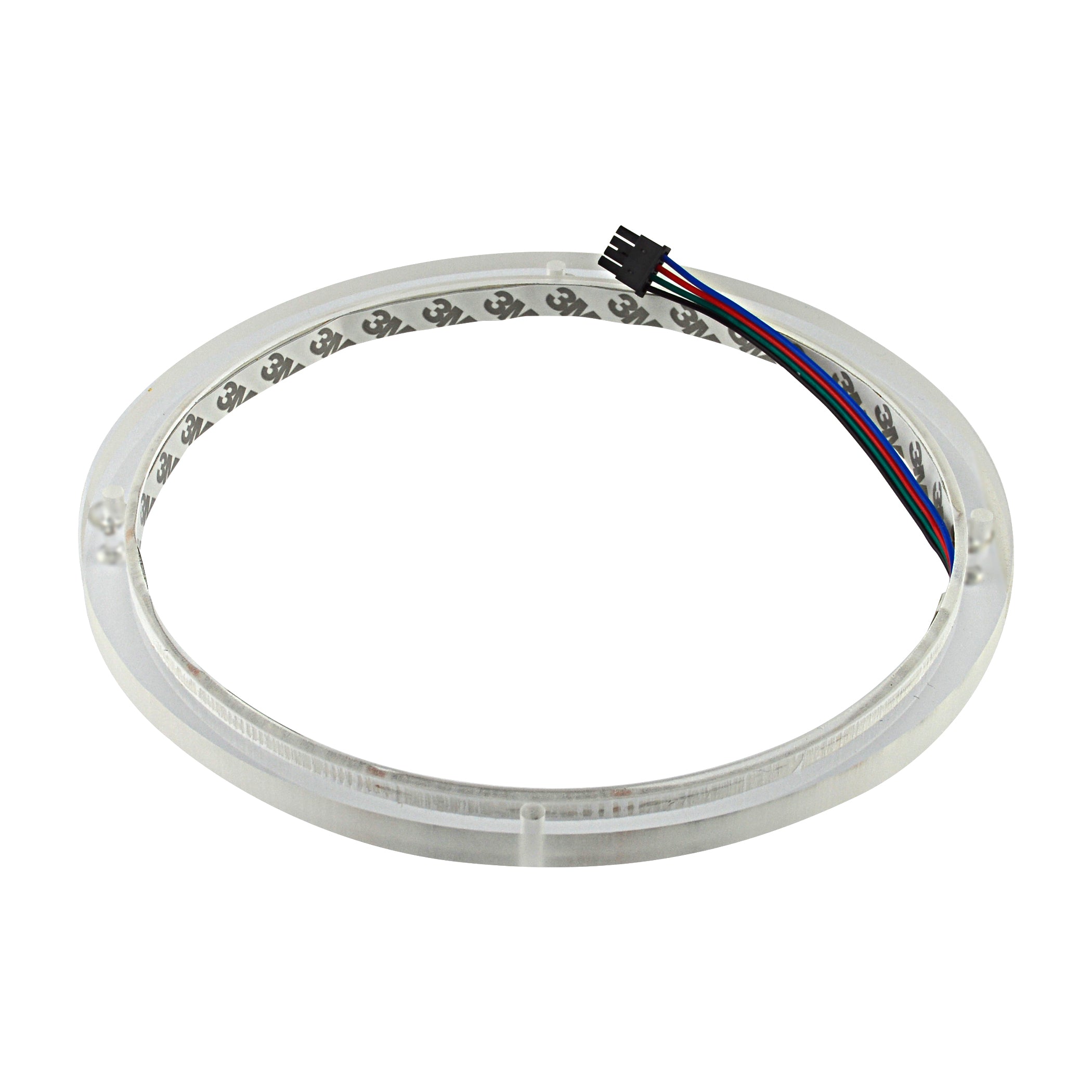8 RGB LED Speaker Rings - Colorful Lighting for Gaming & Music (NL RIAPMP 8RGB) - Perfect for PC Setups, Parties & Home Decor