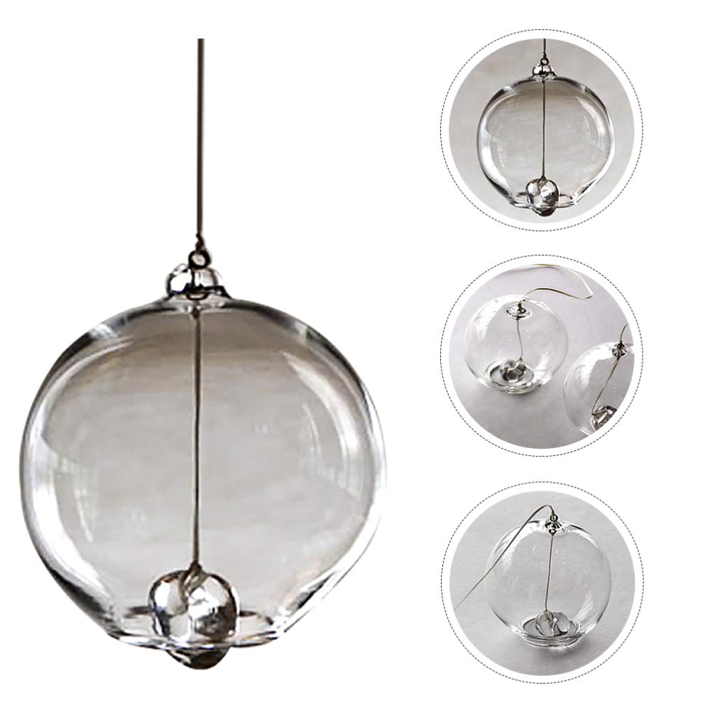 Kesyoo Japanese Glass Wind Chimes - Romantic Hanging Wind Bells for Home & Outdoor Decor, Birthday Gift, Car Ornament | Perfect for Garden, Patio, Porch & Photo Backdrops