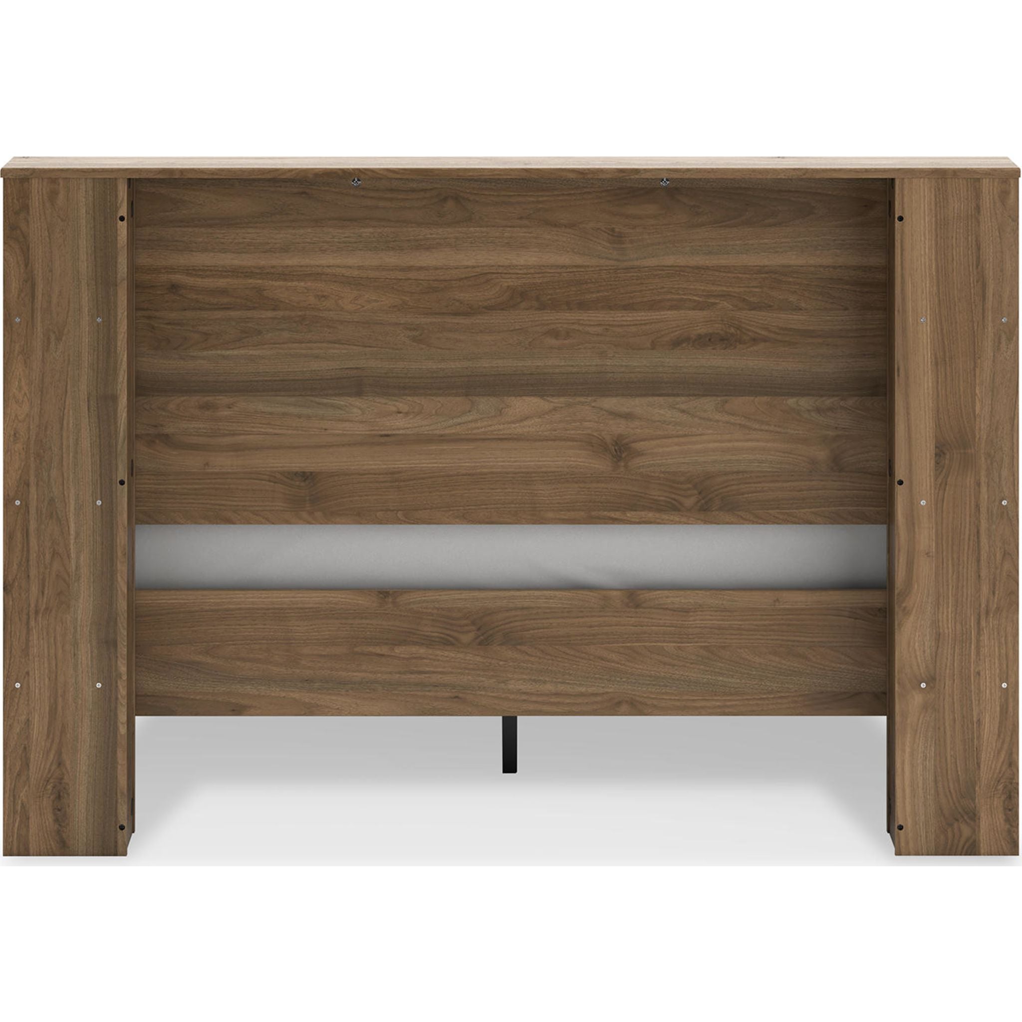 Aprilyn Queen Bookcase Bed in Honey Finish - Stylish Storage Bed Frame for Small Spaces & Bedroom Organization