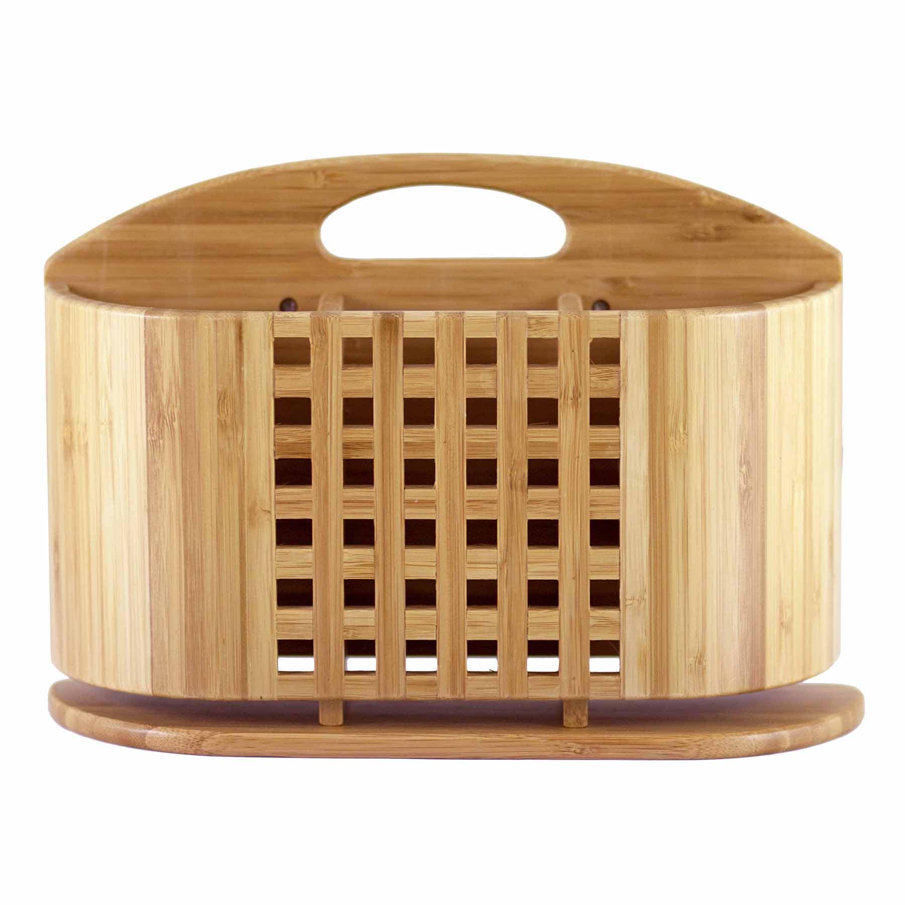Stainless Steel Utensil Caddy for Dish Rack - 10.5 x 5.75 Inch Kitchen Organizer | Perfect for Drying Spoons, Forks & Cooking Tools | Space-Saving Countertop Storage Solution for Eco-Friendly Kitchens