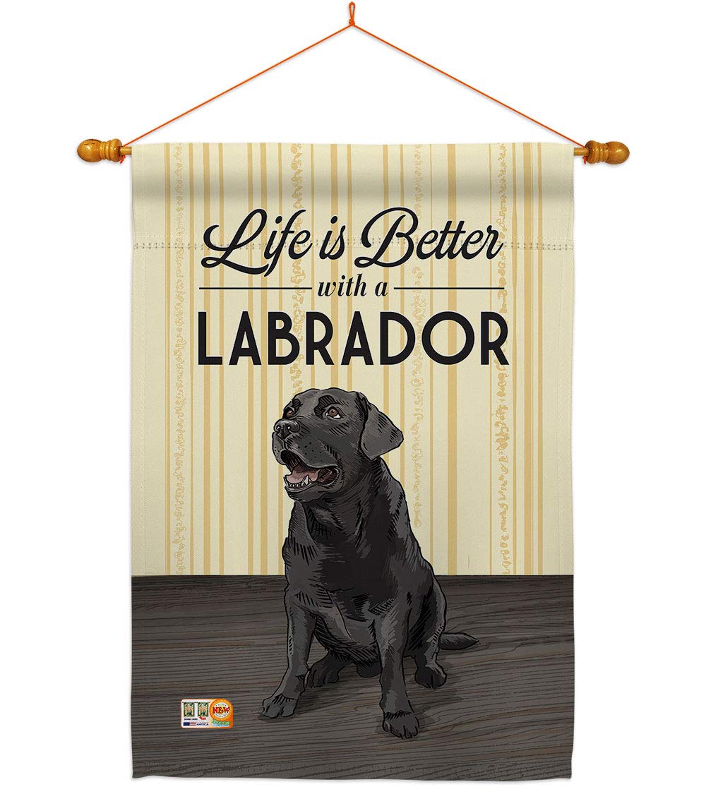 Life is Better Pets House Flag Set 28x40 - Outdoor Decor for Gardens